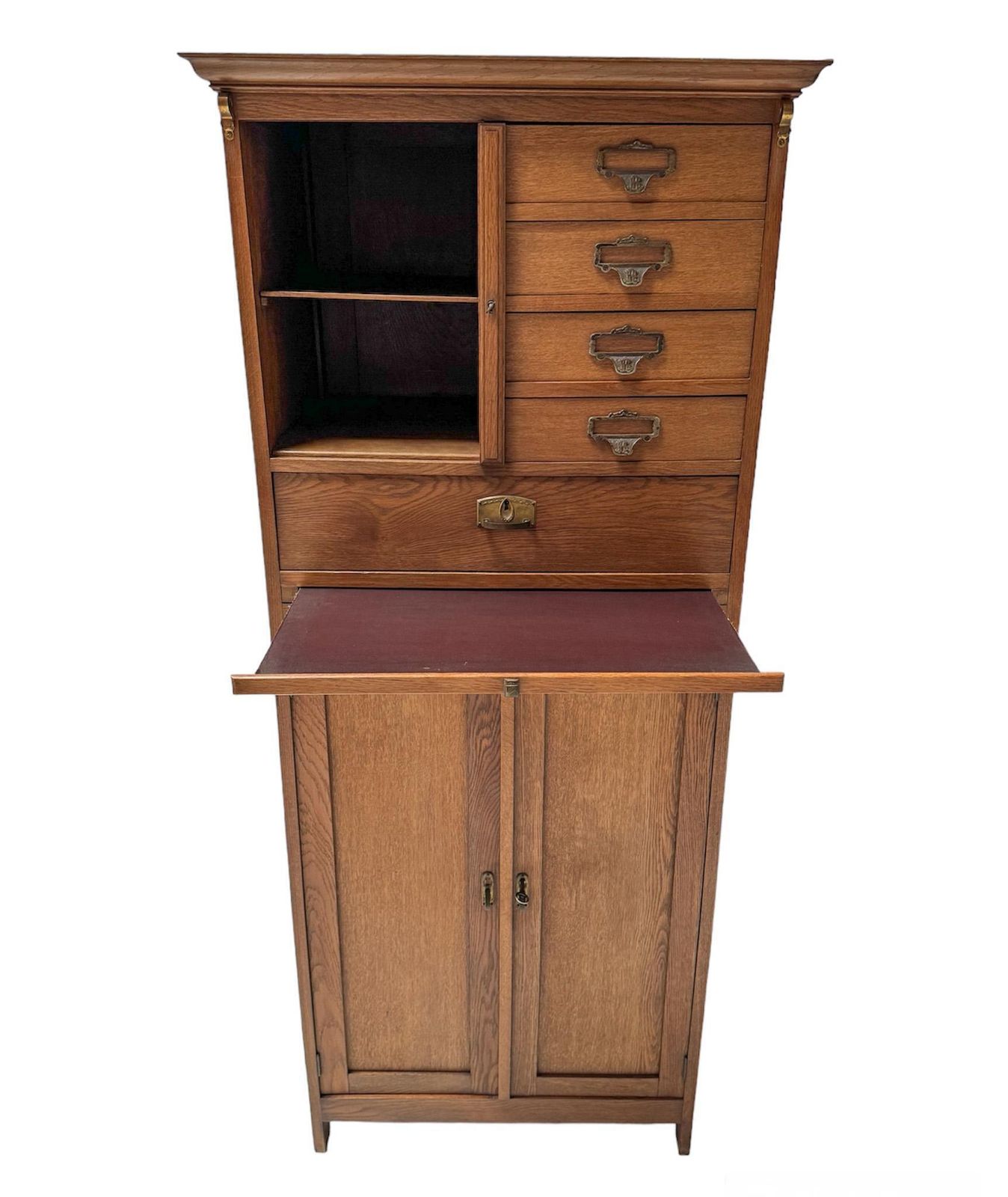Art Nouveau Filing Cabinet Or Bookcase, 1900s photo Furniture