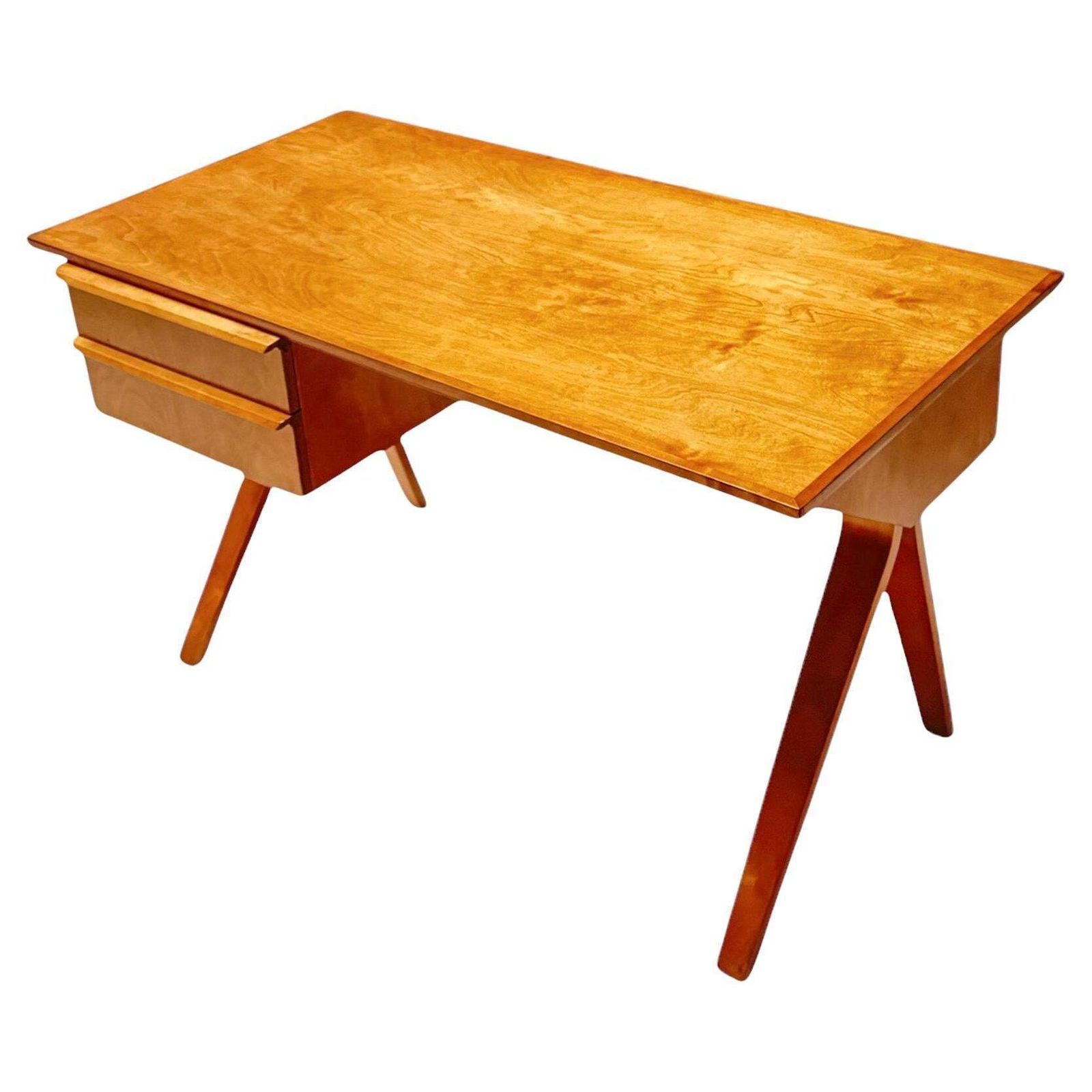 Cees Braakman Mid Century Modern Eb02 Writing Table For Pastoe, 1950s