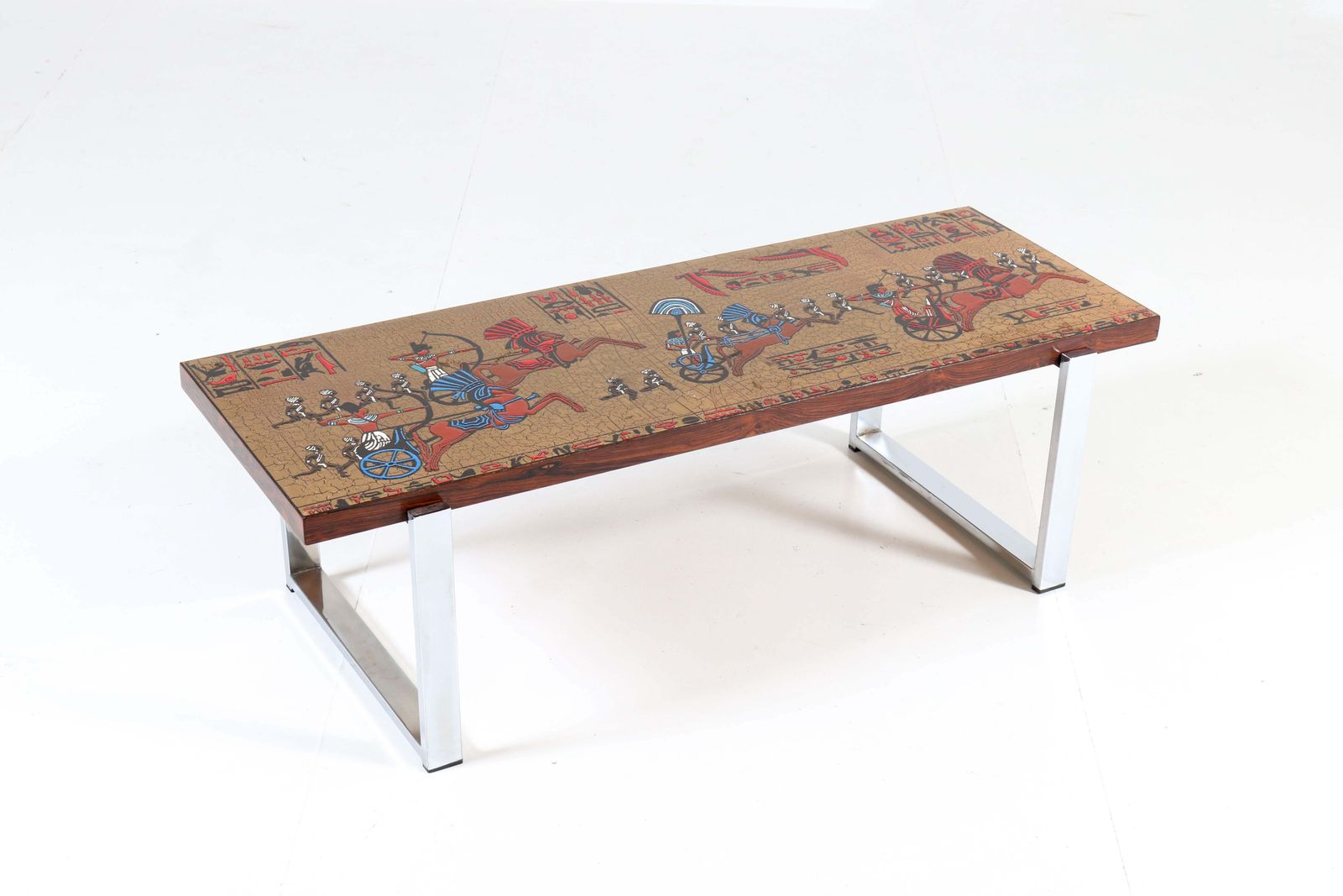 Belgium Mid Century Modern Coffee Table With Tiles By Denisco, 1960s photo 812.0