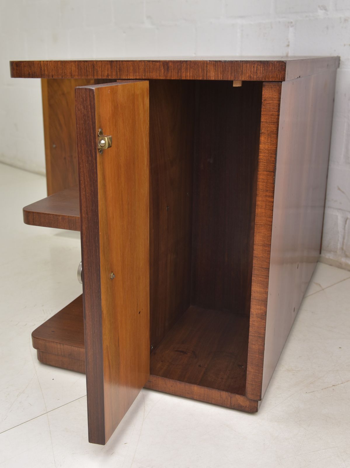 Antique! Small Mid Century Art Deco Mahogany Sideboard photo vinterior