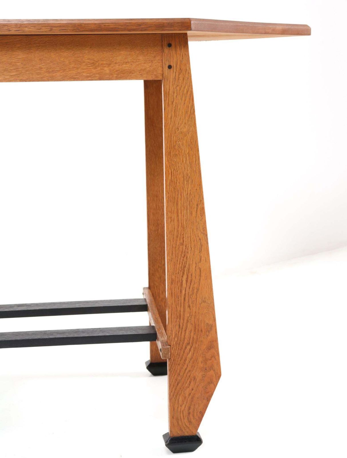 Oak Art Deco Amsterdamse School Tea Table By Jac. Van Den Bosch, 1920s photo buy