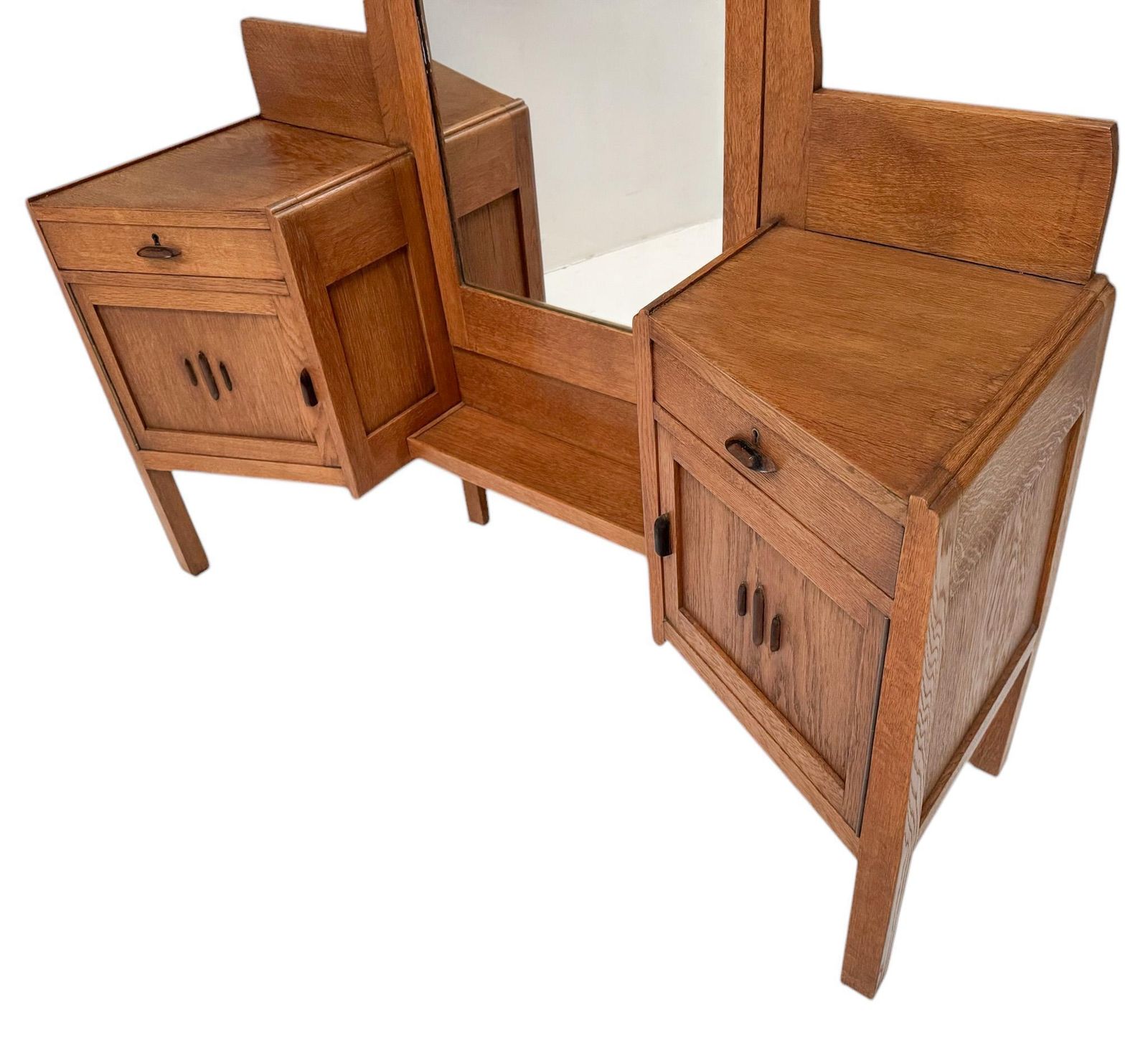 J.J. Zijfers Art Deco Amsterdamse School Dressing Table Or Vanity, 1920s photo vinterior