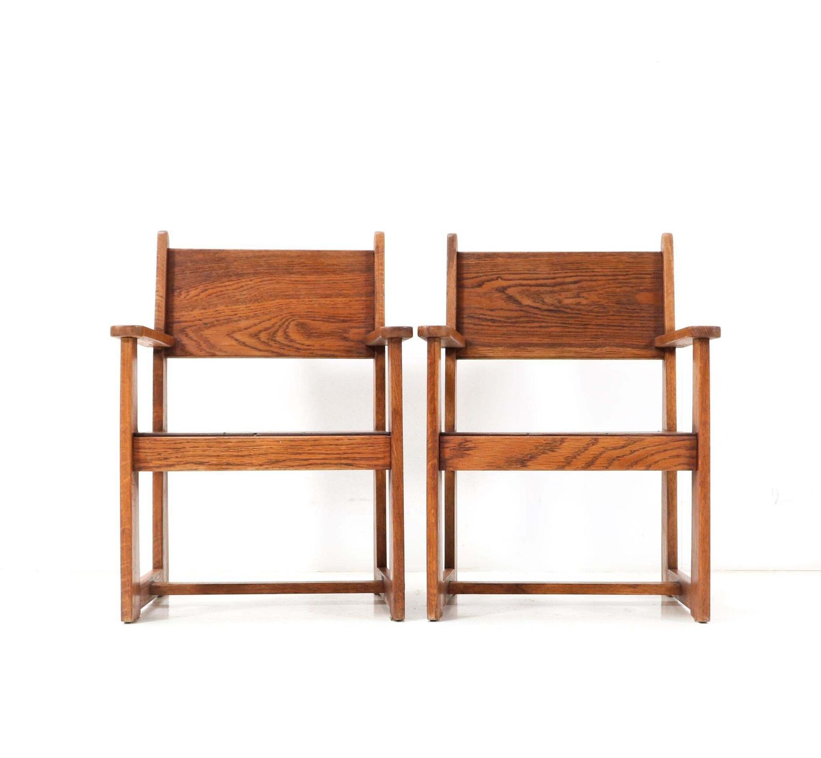 Two Art Deco Modernist Children's Armchairs By Jan Wils For Eik En Linden, 1918 photo for sale