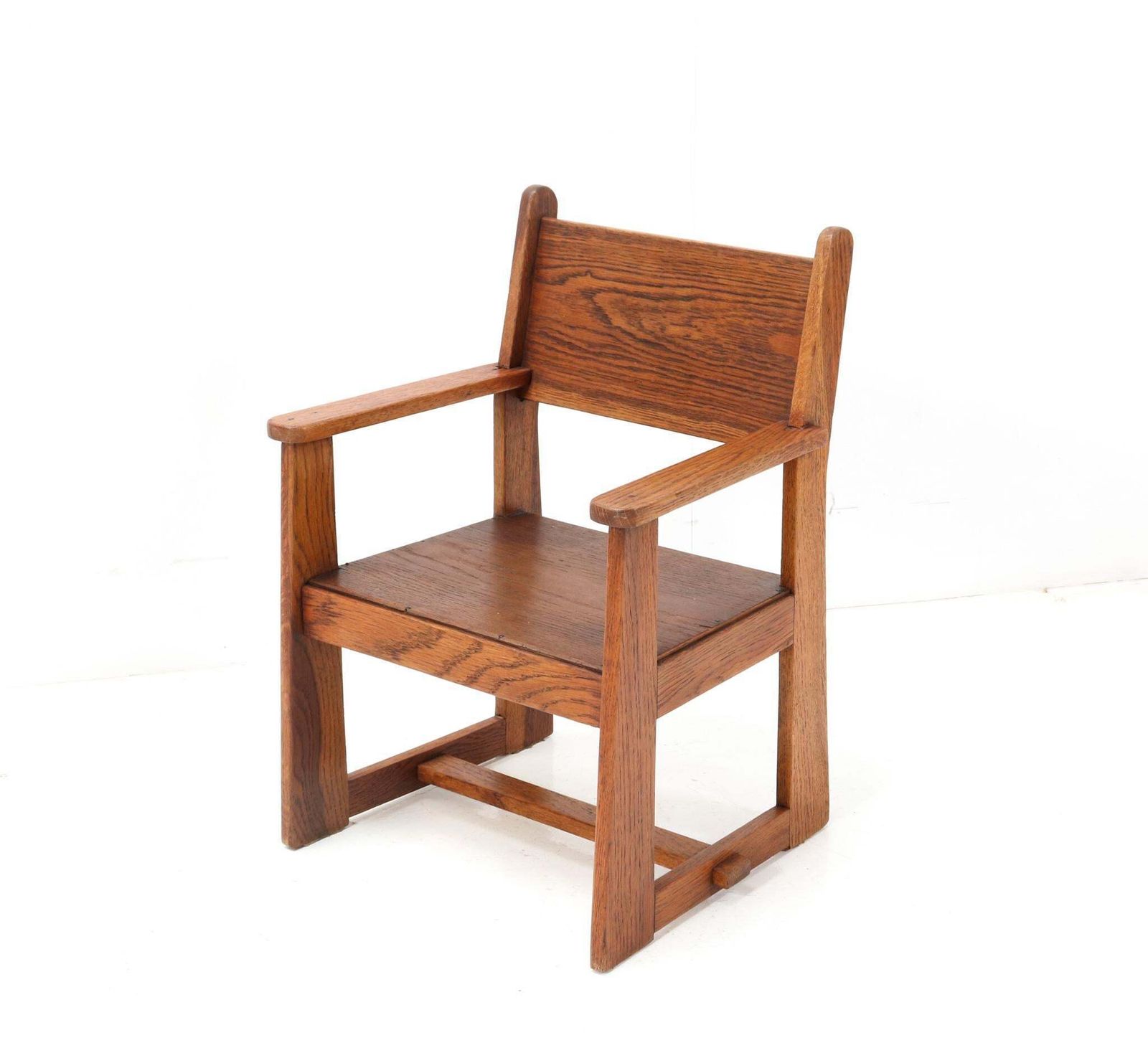 Two Art Deco Modernist Children's Armchairs By Jan Wils For Eik En Linden, 1918 photo vintage