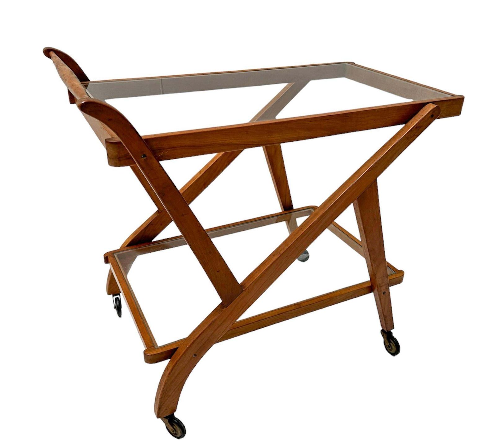 Teak Mid Century Modern Serving Trolley Or Cart, 1960s photo Furniture
