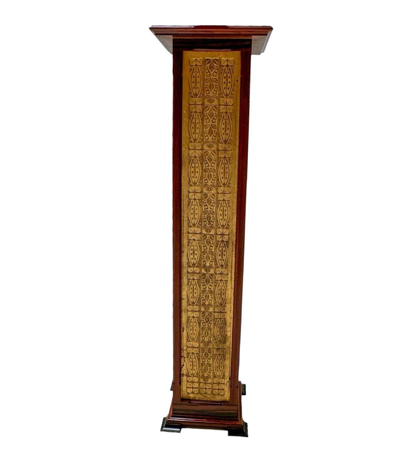 Arts & Crafts Art Nouveau Pedestal By Carel Adolph Lion Cachet, 1907 photo for sale