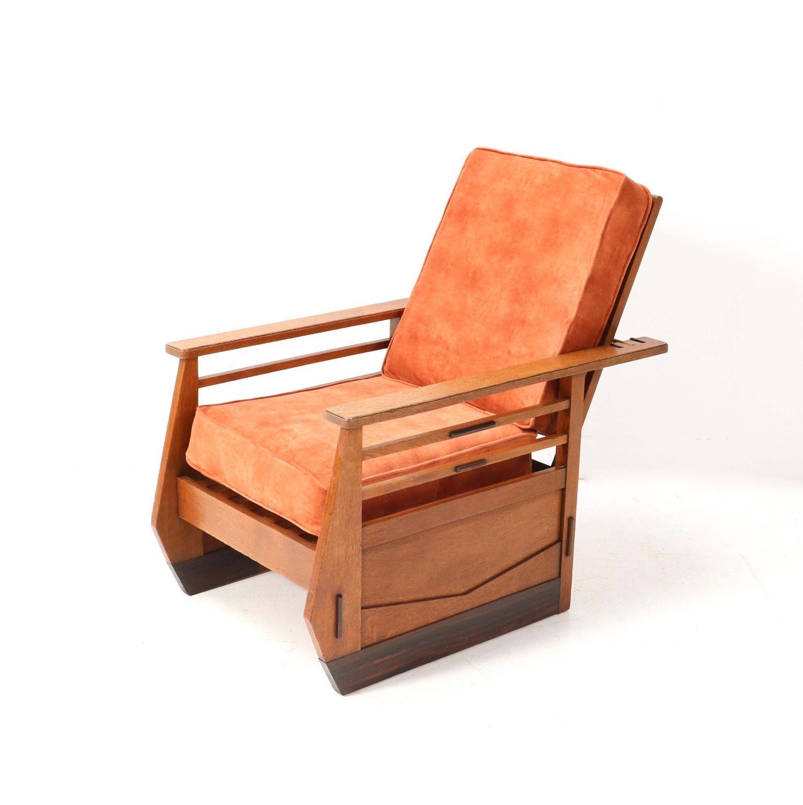 Oak Art Deco Amsterdamse School Lounge Chair Or Folding Chair, 1920s photo furniture