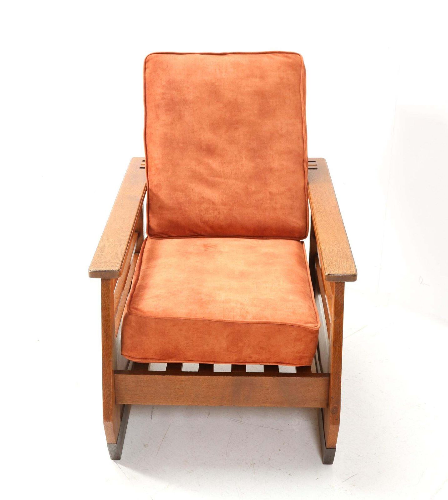 Oak Art Deco Amsterdamse School Lounge Chair Or Folding Chair, 1920s photo vintage