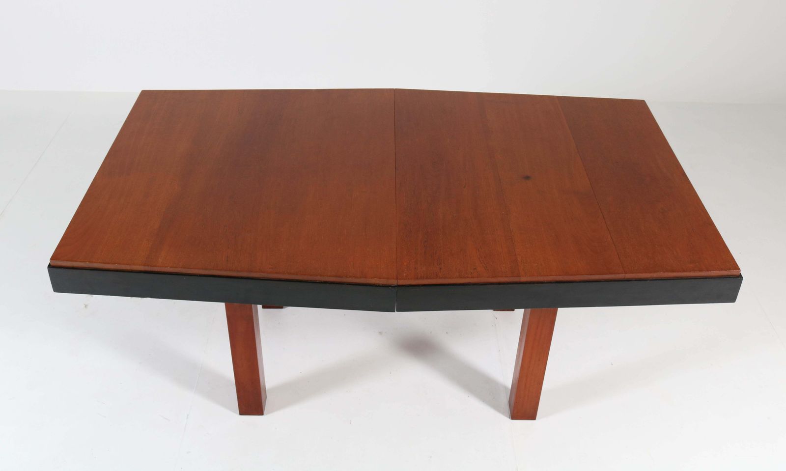 Teak Art Deco Haagse School Extendable Table By Toko V/D Pol Semarang, 1920s photo buy