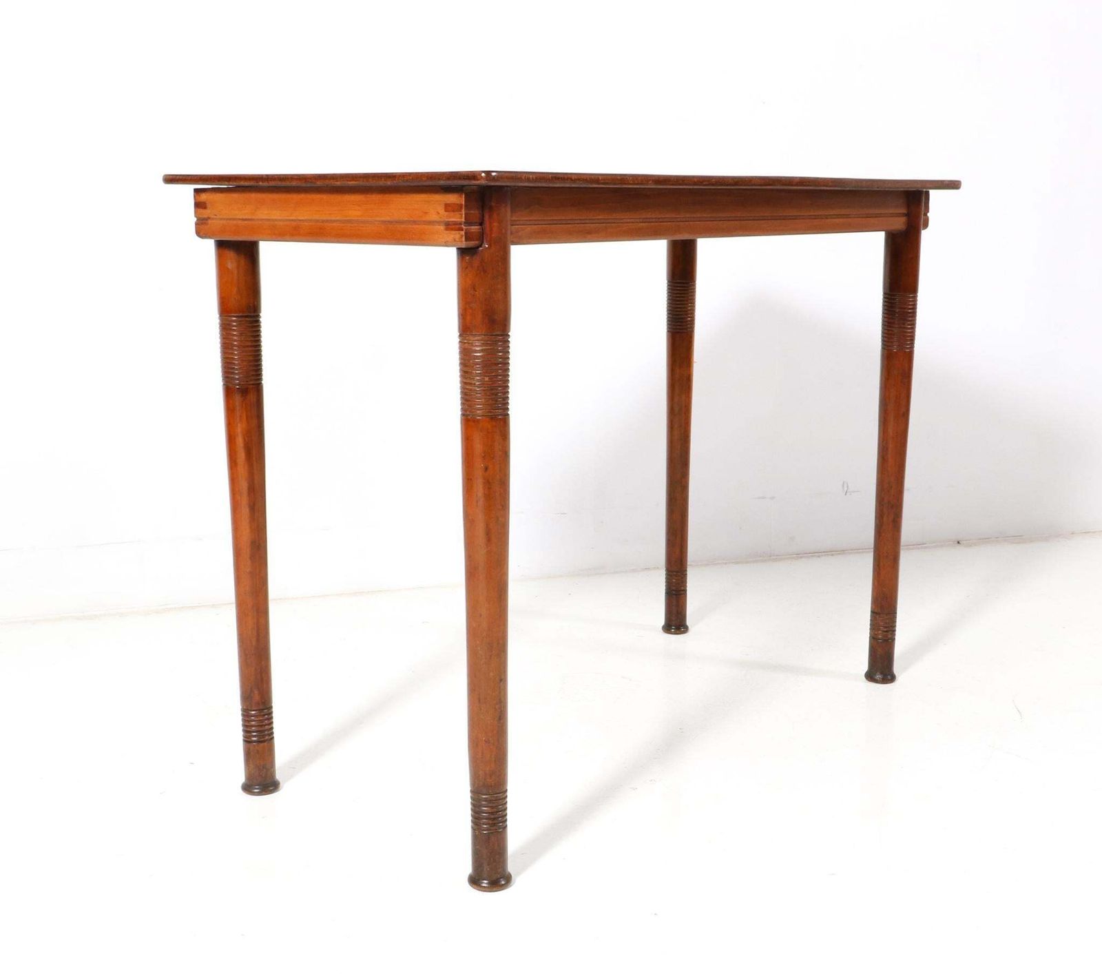 Beech Vienna Secession Art Nouveau Console Table By Jacob & Josef Kohn, 1900s photo for sale