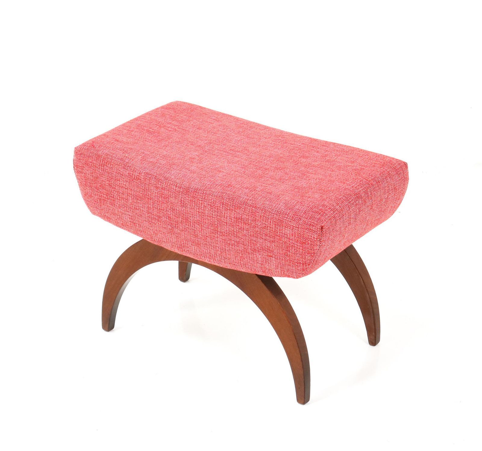 Walnut Mid Century Modern Stool By A.A. Patijn For Zijlstra, 1950s photo for sale