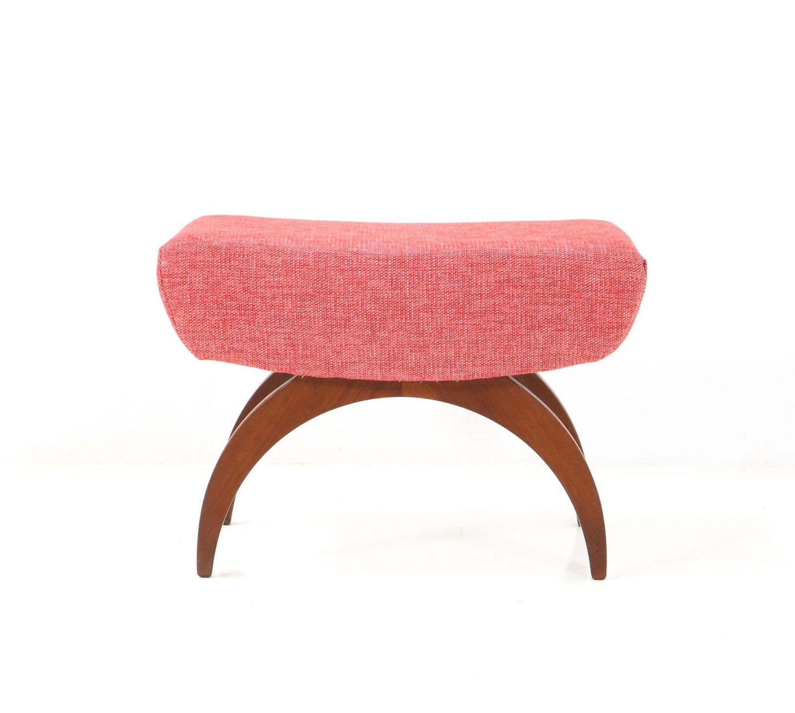 Walnut Mid Century Modern Stool By A.A. Patijn For Zijlstra, 1950s photo vinterior