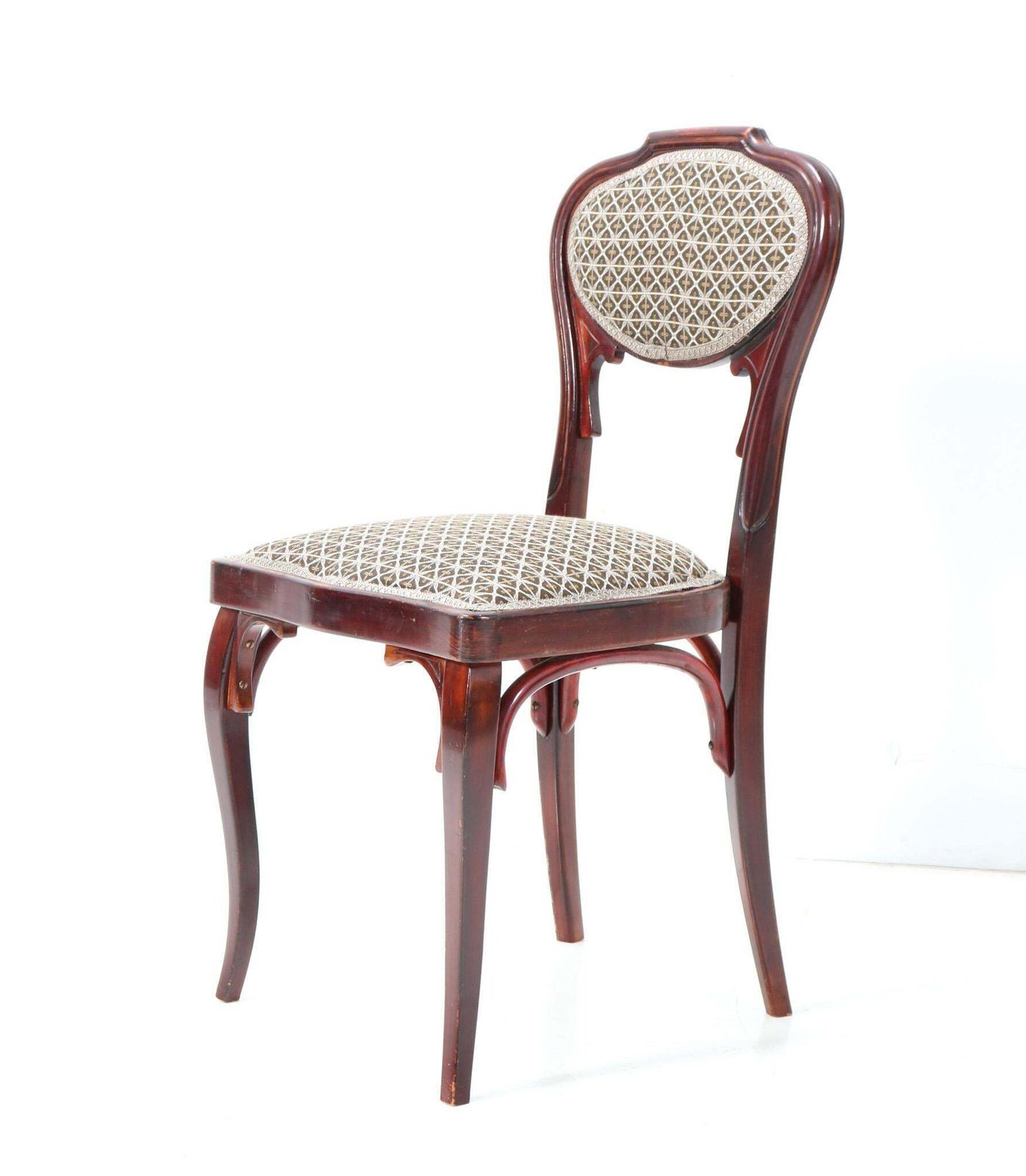 Furniture Four Vienna Secession Side Chairs By Jacob And Josef Kohn, 1900s photo