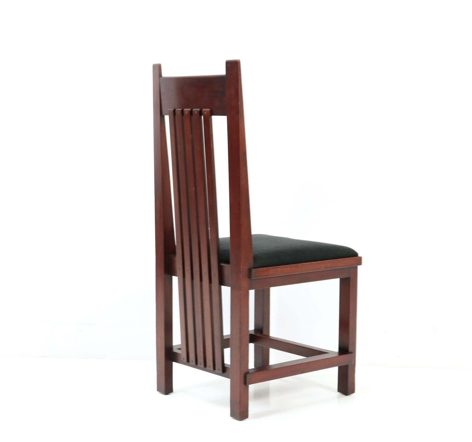 Mahogany Art Deco Modernist High Back Chair By Hendrik Wouda For Pander, 1924 photo 5598.0