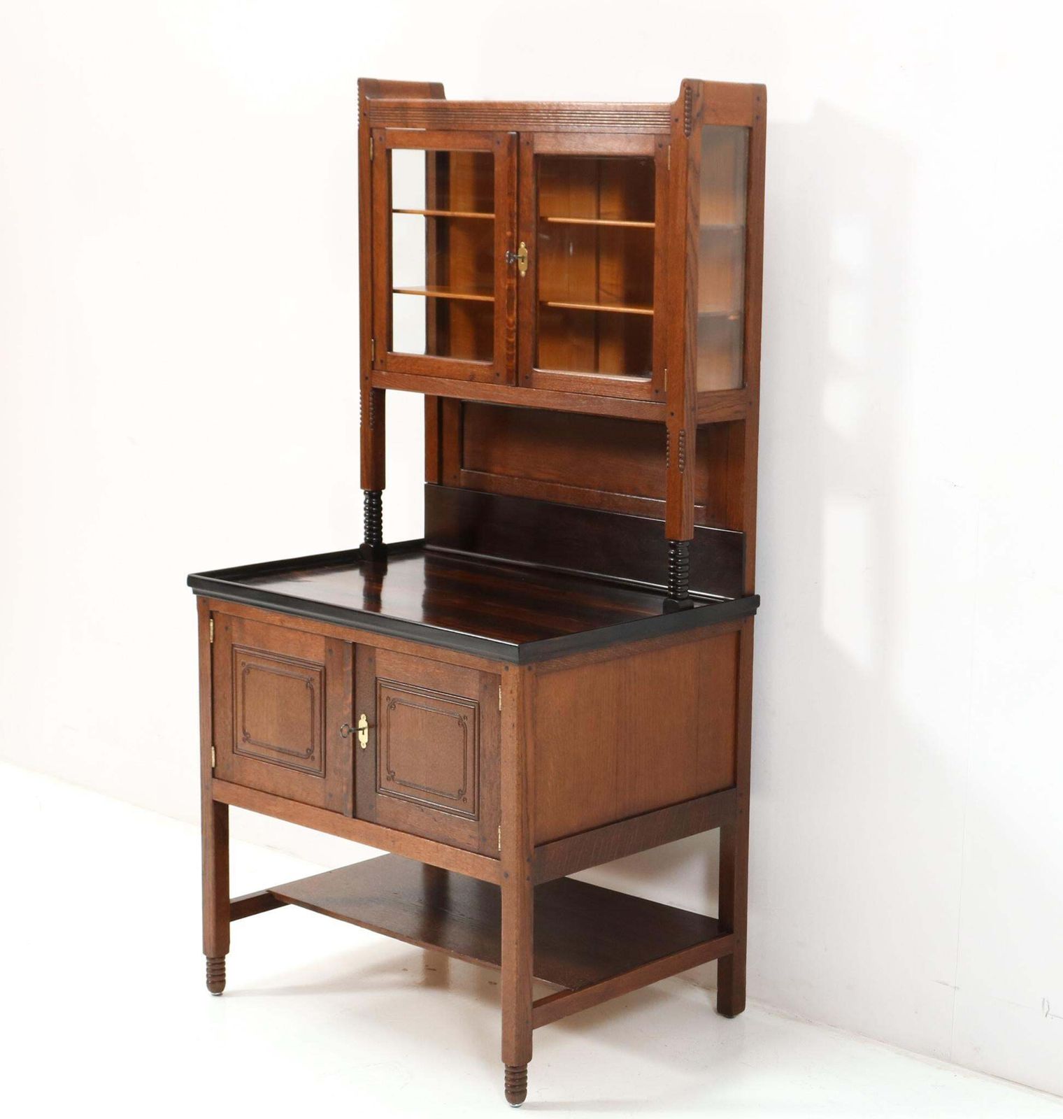 Oak Art Nouveau Arts & Crafts Cupboard By Jac. Van Den Bosch For 'T Binnenhuis photo for sale
