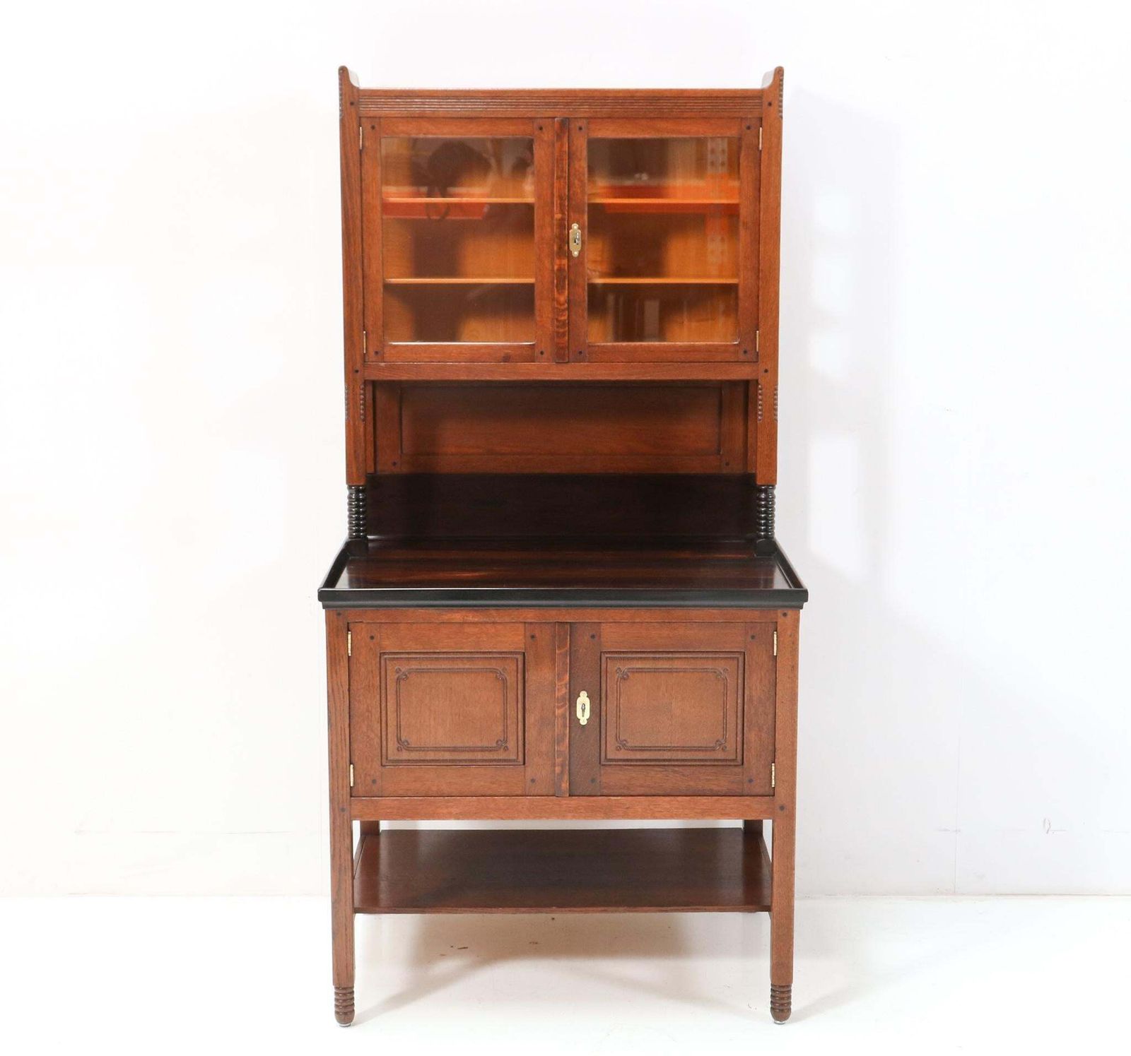 Oak Art Nouveau Arts & Crafts Cupboard By Jac. Van Den Bosch For 'T Binnenhuis photo vintage
