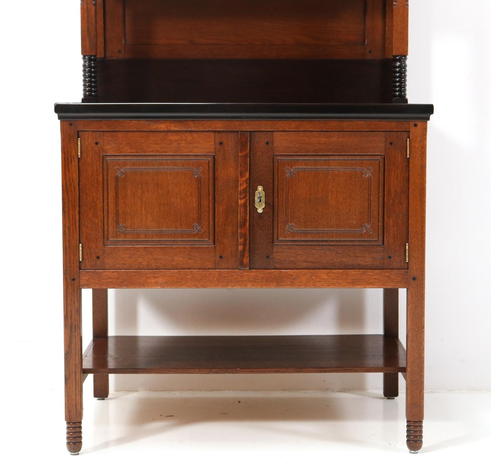 photo buy Oak Art Nouveau Arts & Crafts Cupboard By Jac. Van Den Bosch For 'T Binnenhuis