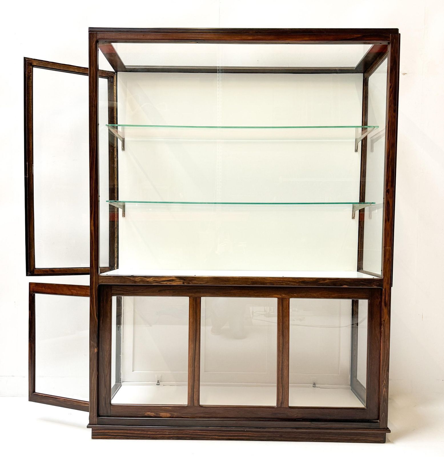 Macassar Art Deco Amsterdamse School Display Cabinet By Napoleon Le Grand, 1920s photo furniture