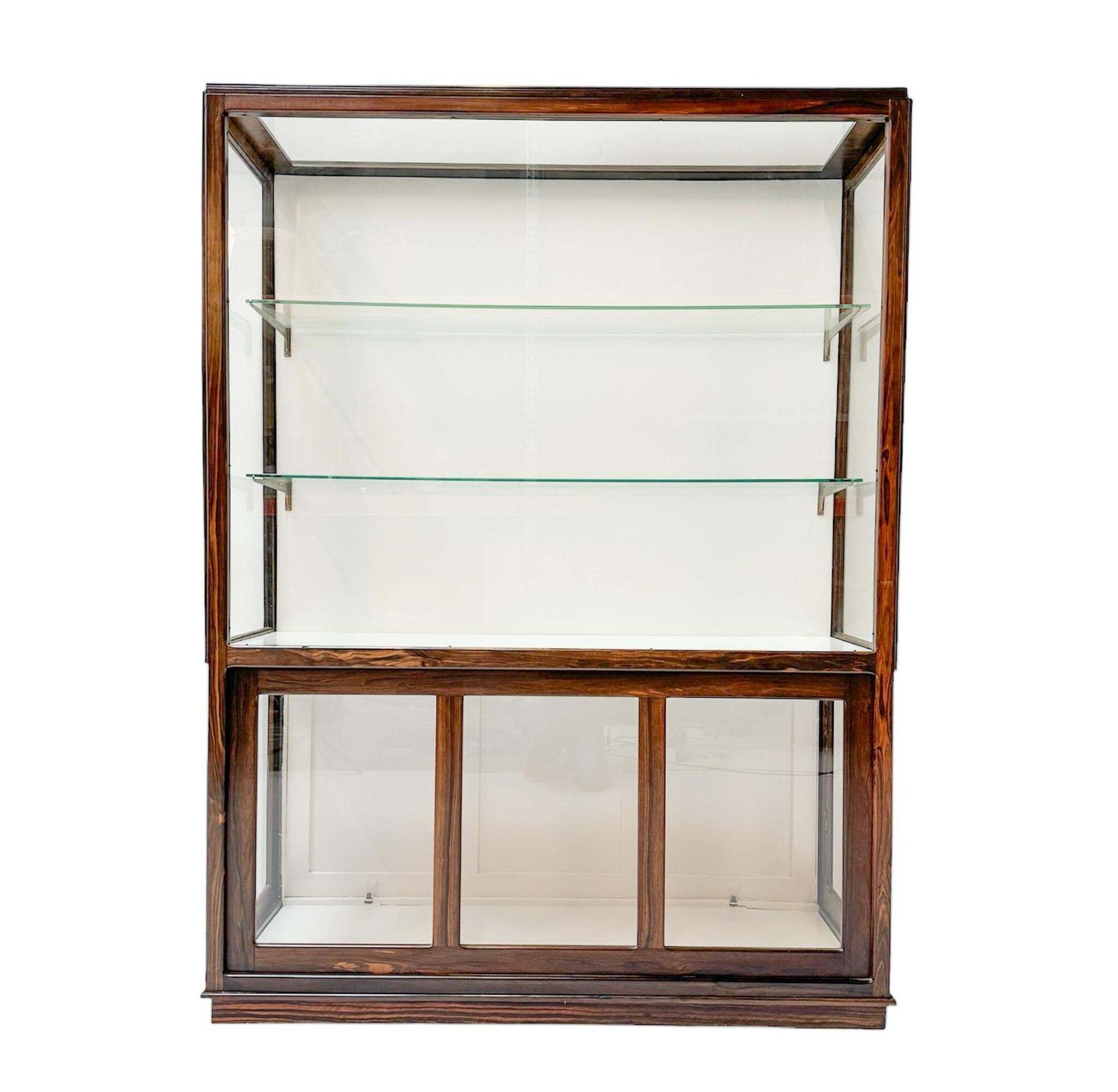 Macassar Art Deco Amsterdamse School Display Cabinet By Napoleon Le Grand, 1920s photo for sale