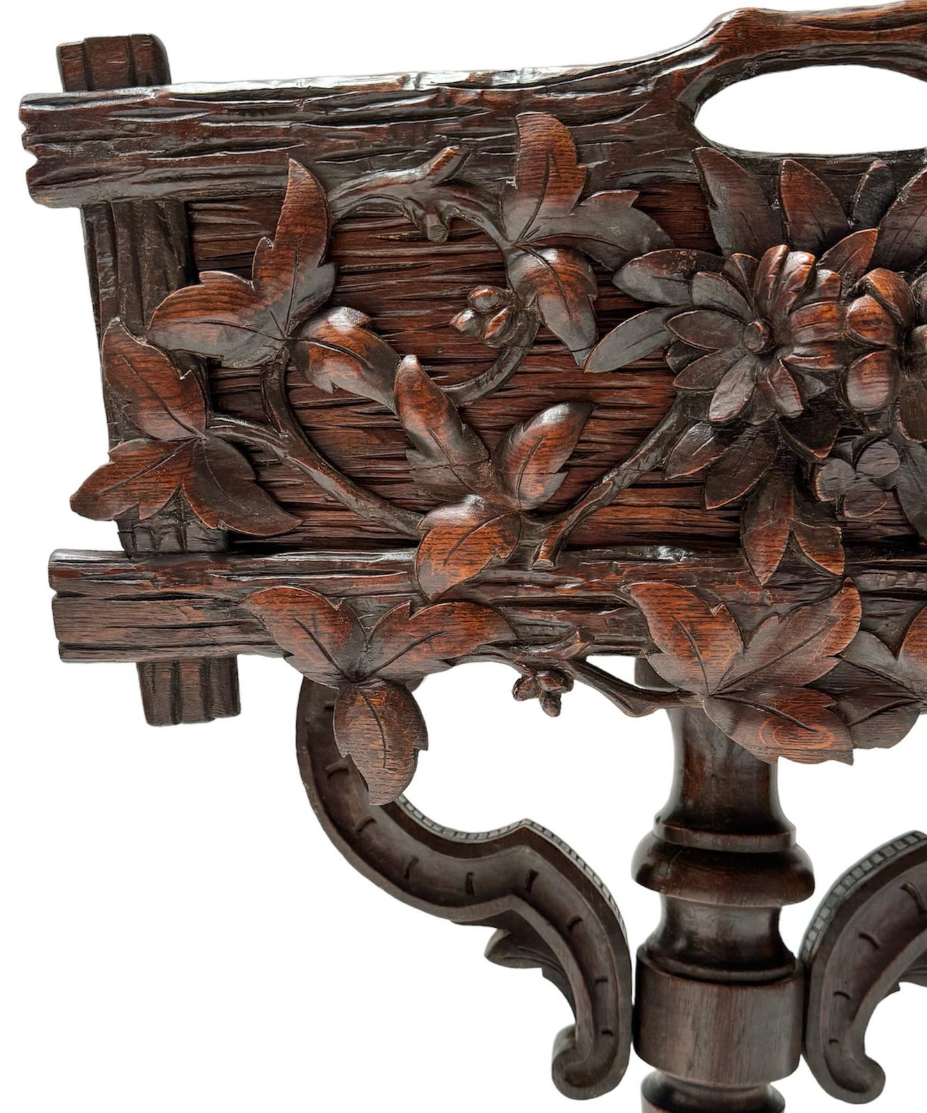 photo furniture French Carved Fruitwood  Black Forest Planter Or Jardiniiere, 1880s