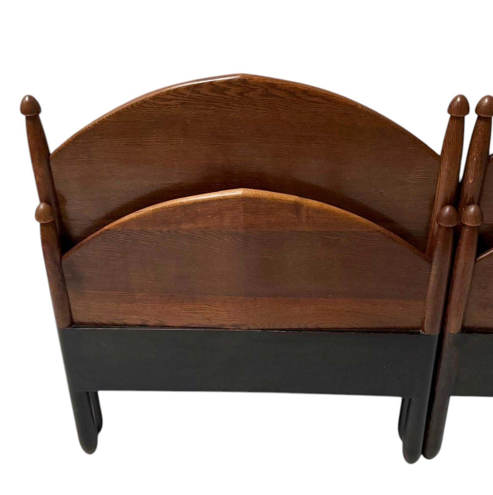 Willem Penaat Art Deco Amsterdamse School Twin Beds For Metz & Co., 1920s photo vintage