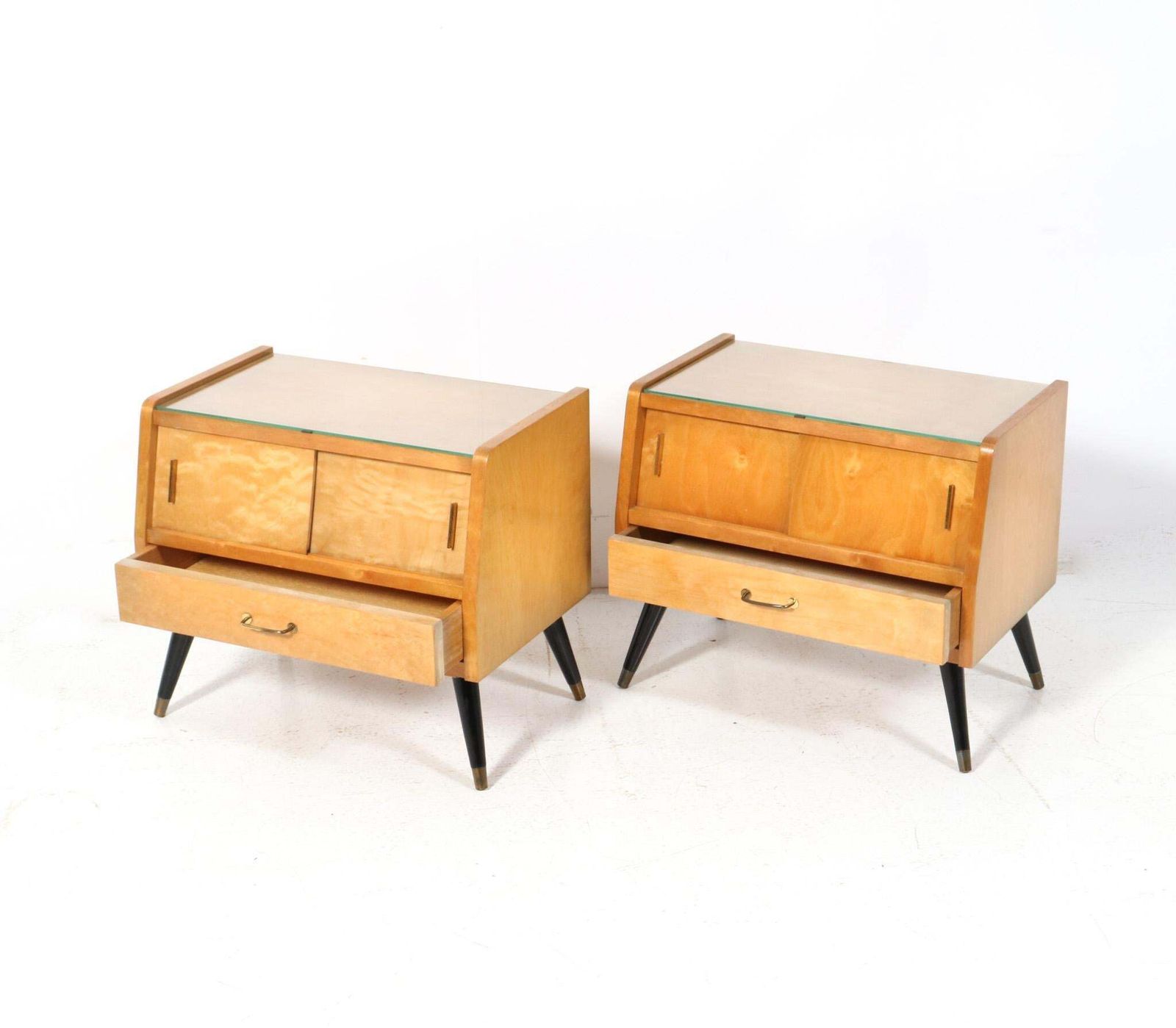 Mid Century Modern Italian Nightstands Or Bedside Tables, 1960s photo Furniture