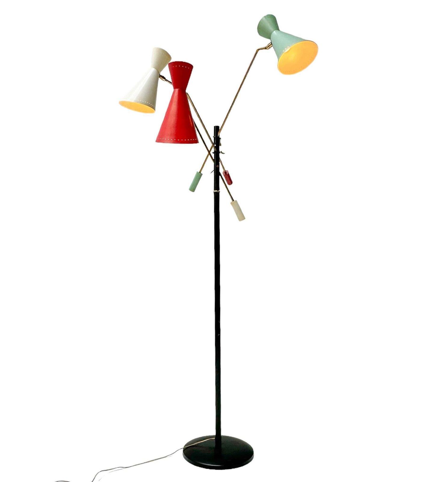 Mid Century Modern Triënnale Floor Lamp By J.J.M. Hoogervorst For Anvia, 1950s photo for sale