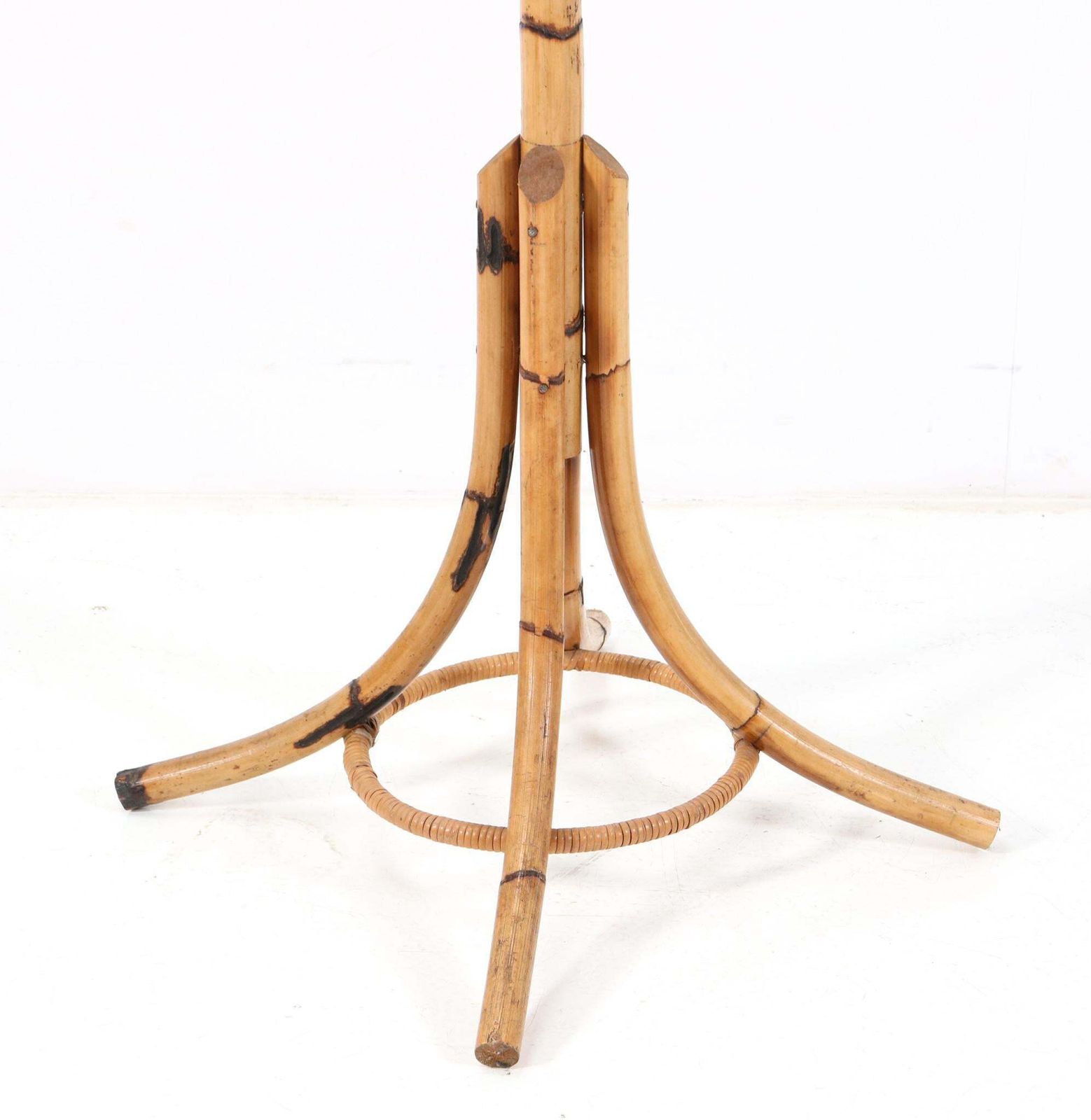 Mid Century Modern Bamboo Coat Rack Franco Albini Style, 1960s photo Furniture