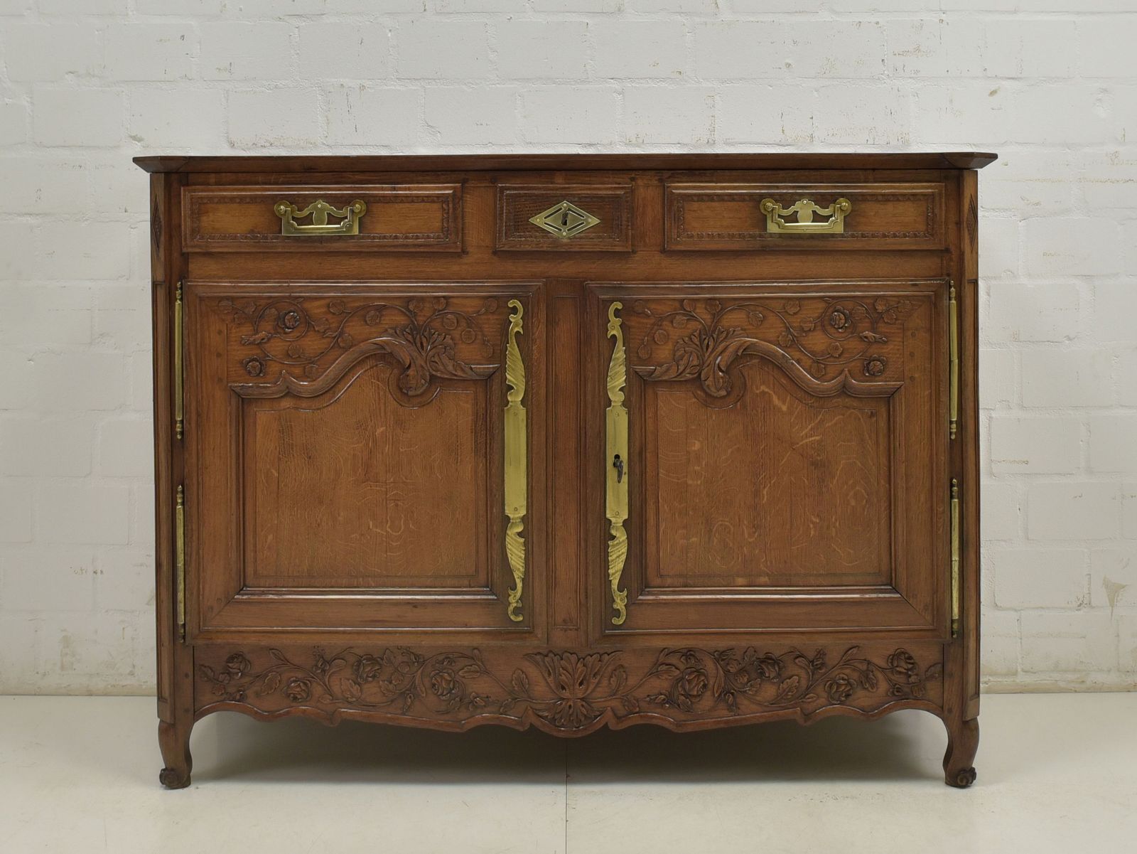 Antique! Restored Baroque Louis XV Sideboard Circa 1790, Oak Cabinet, Chest Of Drawers photo furniture