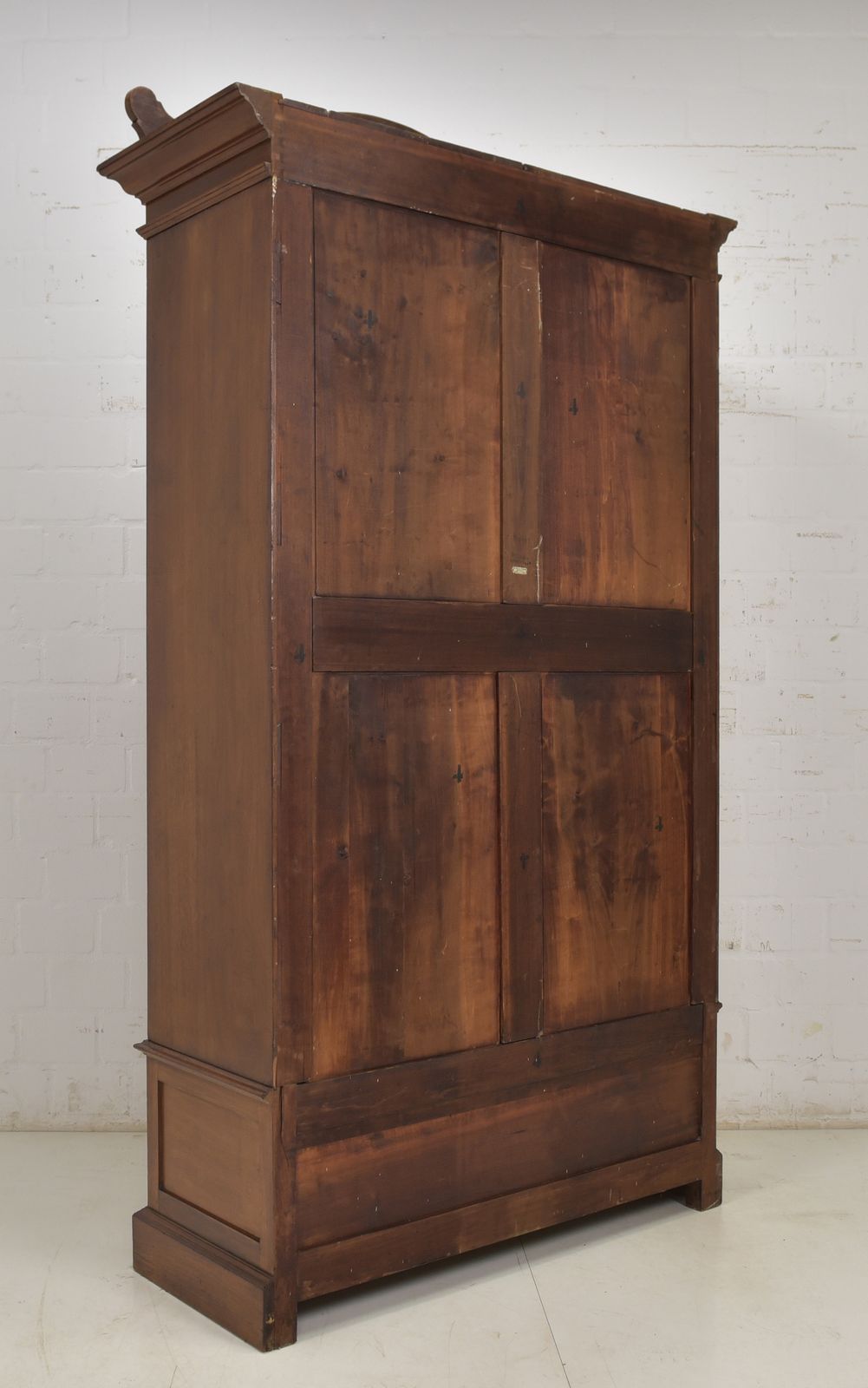 1536.0 Antique! Single Door Wardrobe Restored Art Nouveau Walnut Hall Cupboard photo