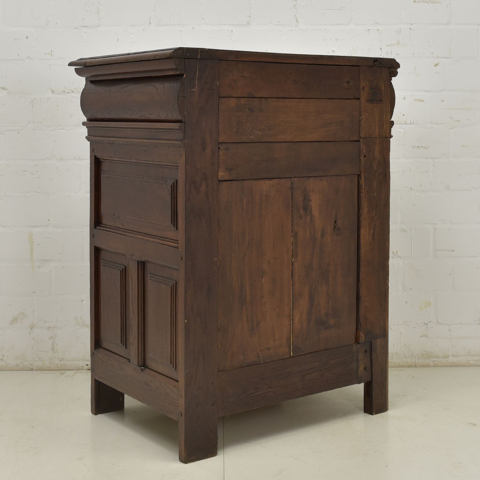 1253.0 Antique! Narrow Chest Of Drawers Restored Renaissance Circa 1700 Oak Cabinet Small photo