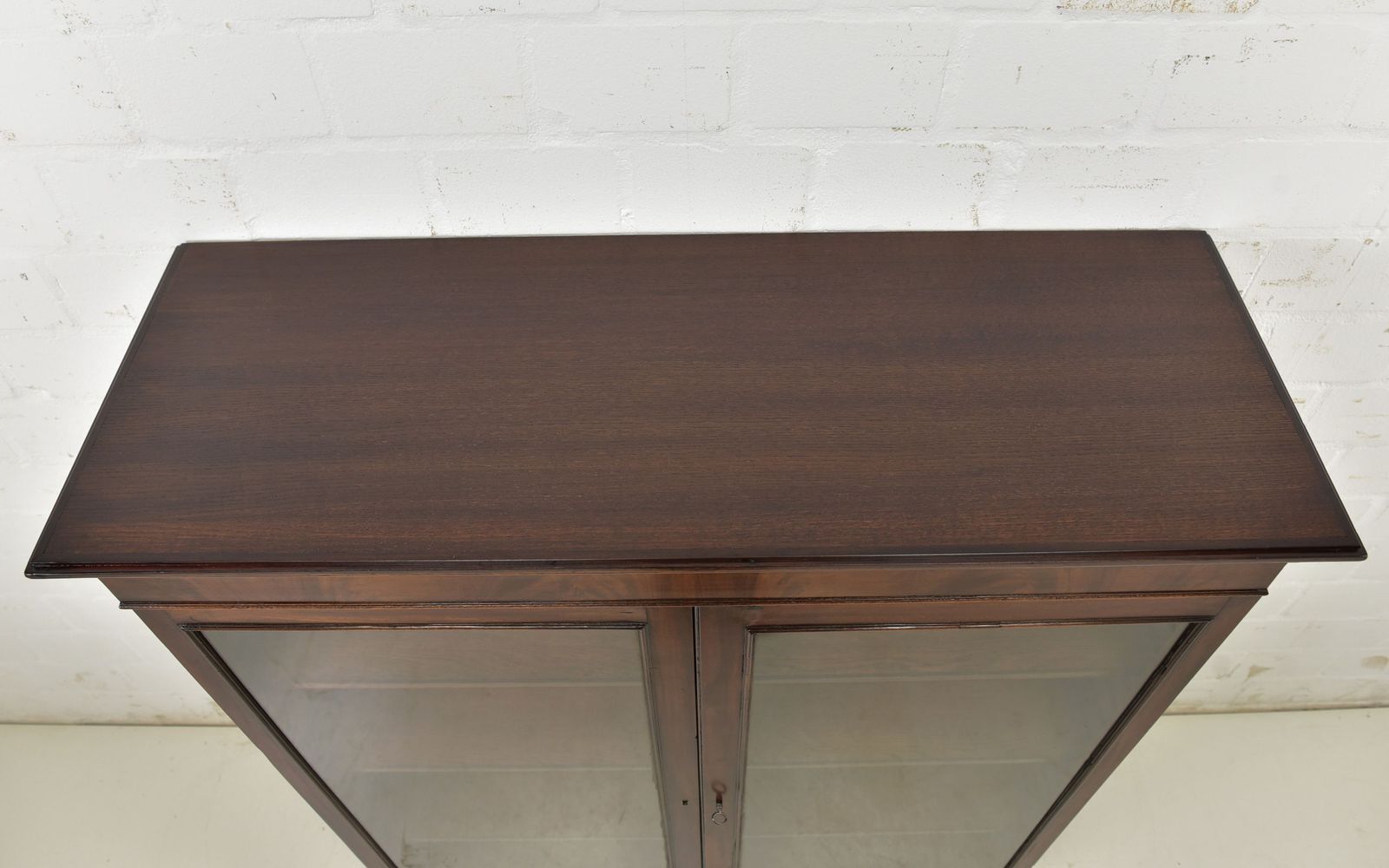 Antique! Small Display Cabinet Restored Mahogany England Circa 1900 photo vinterior