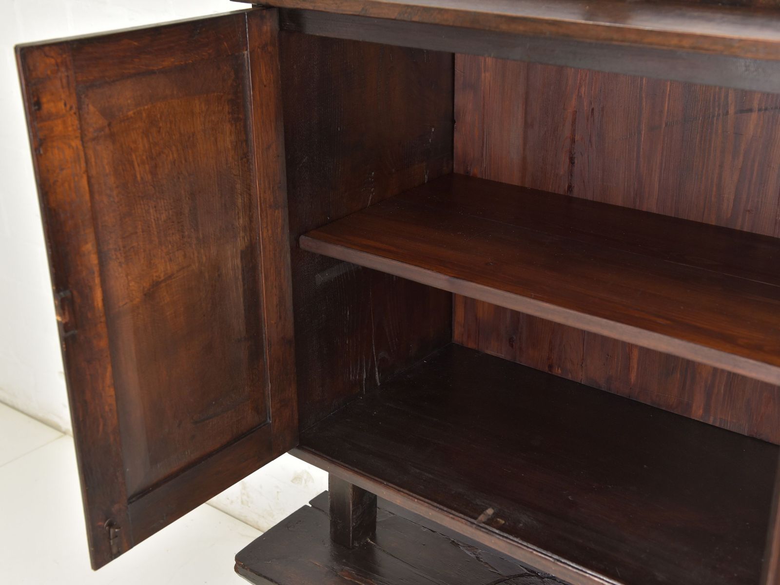 Antique! Screw Press Cabinet Restored Oak Dresser Vertiko Bar Cabinet photo Furniture