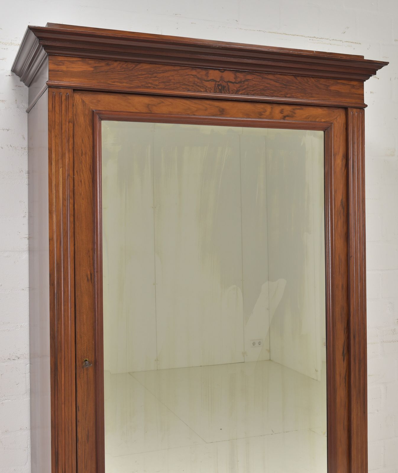 photo furniture Antique! One Door Wardrobe Restored Wilhelminian Style Walnut Hall Cupboard