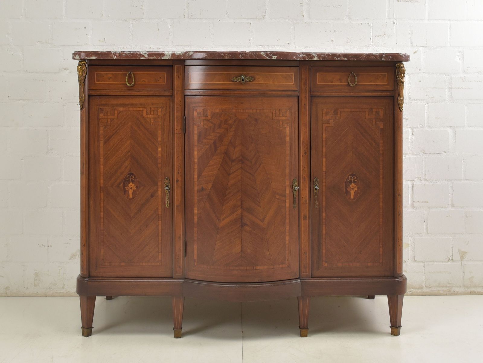 Antique! Restored Art Deco 1925 Mahogany Sideboard Dresser Dining Room photo furniture