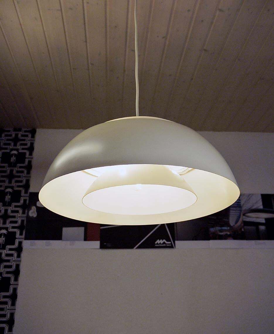 1960s Denmark Louis Poulsen Aj Royal White Pendant Lamp By Arne Jacobsen photo Lighting