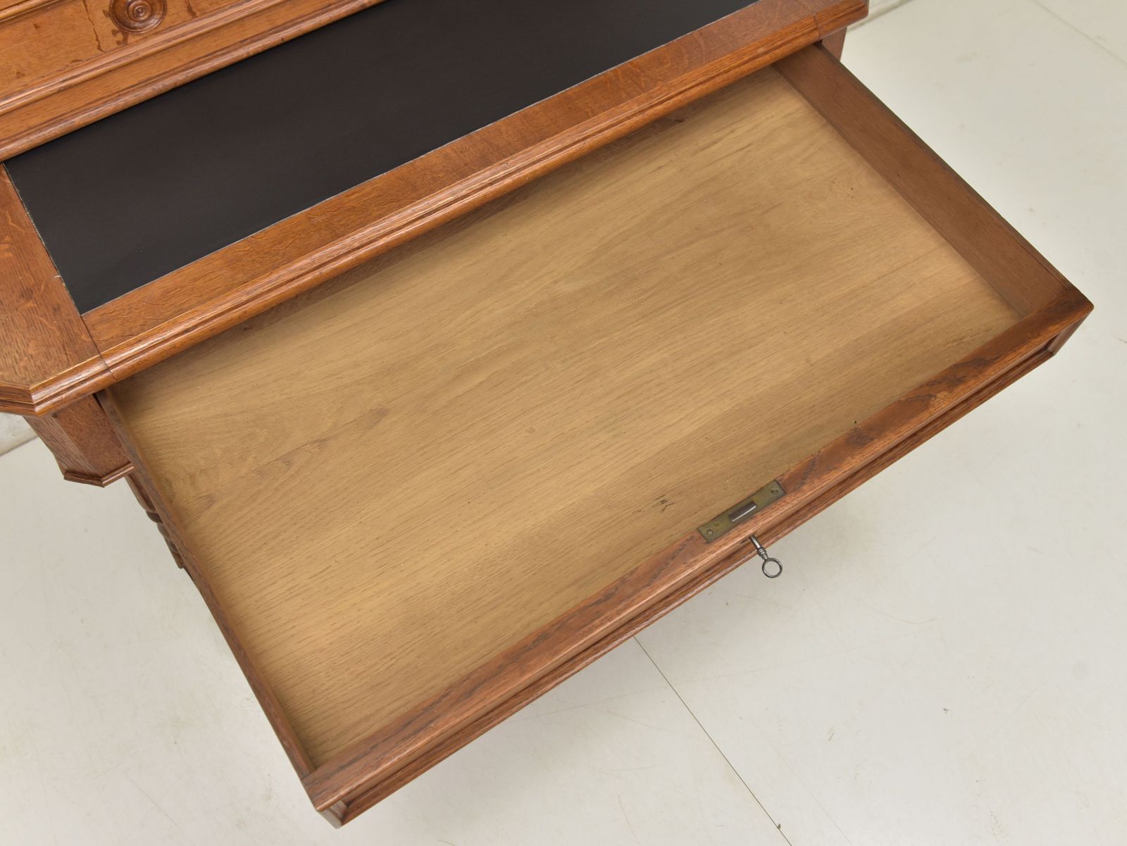 Antique! Secretary With Display Cabinet, Restored Oak Desk, Bookcase photo buy