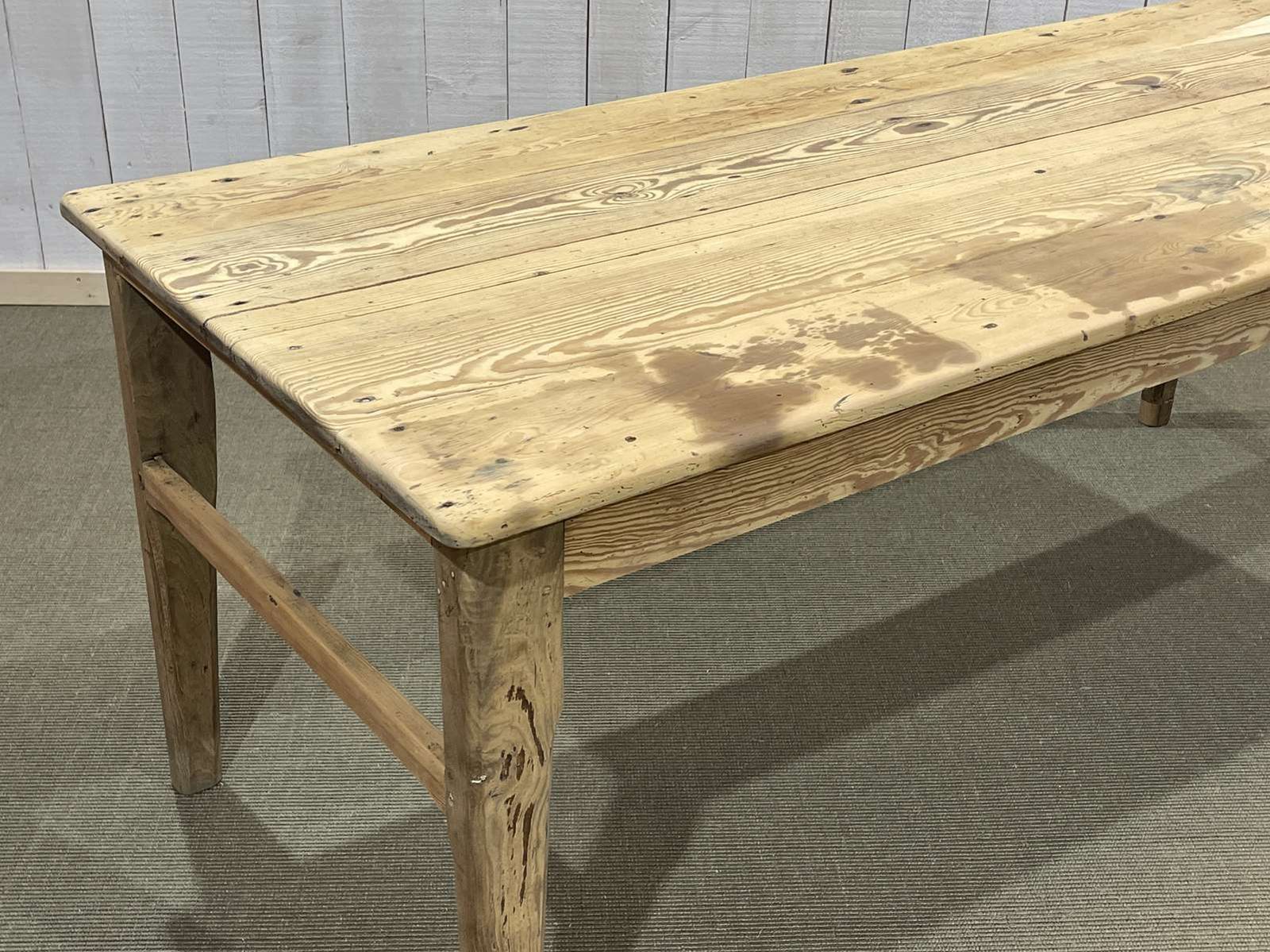 19th Century Farmhouse Table In Raw Fir And Chestnut photo buy