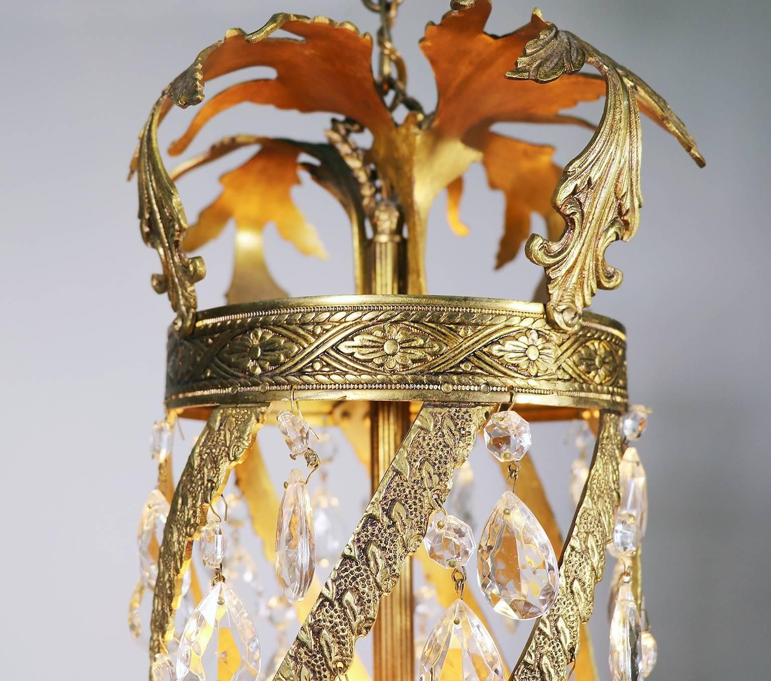 Fine Golden Louis XV Chandelier Rococo Style Belle époque photo furniture