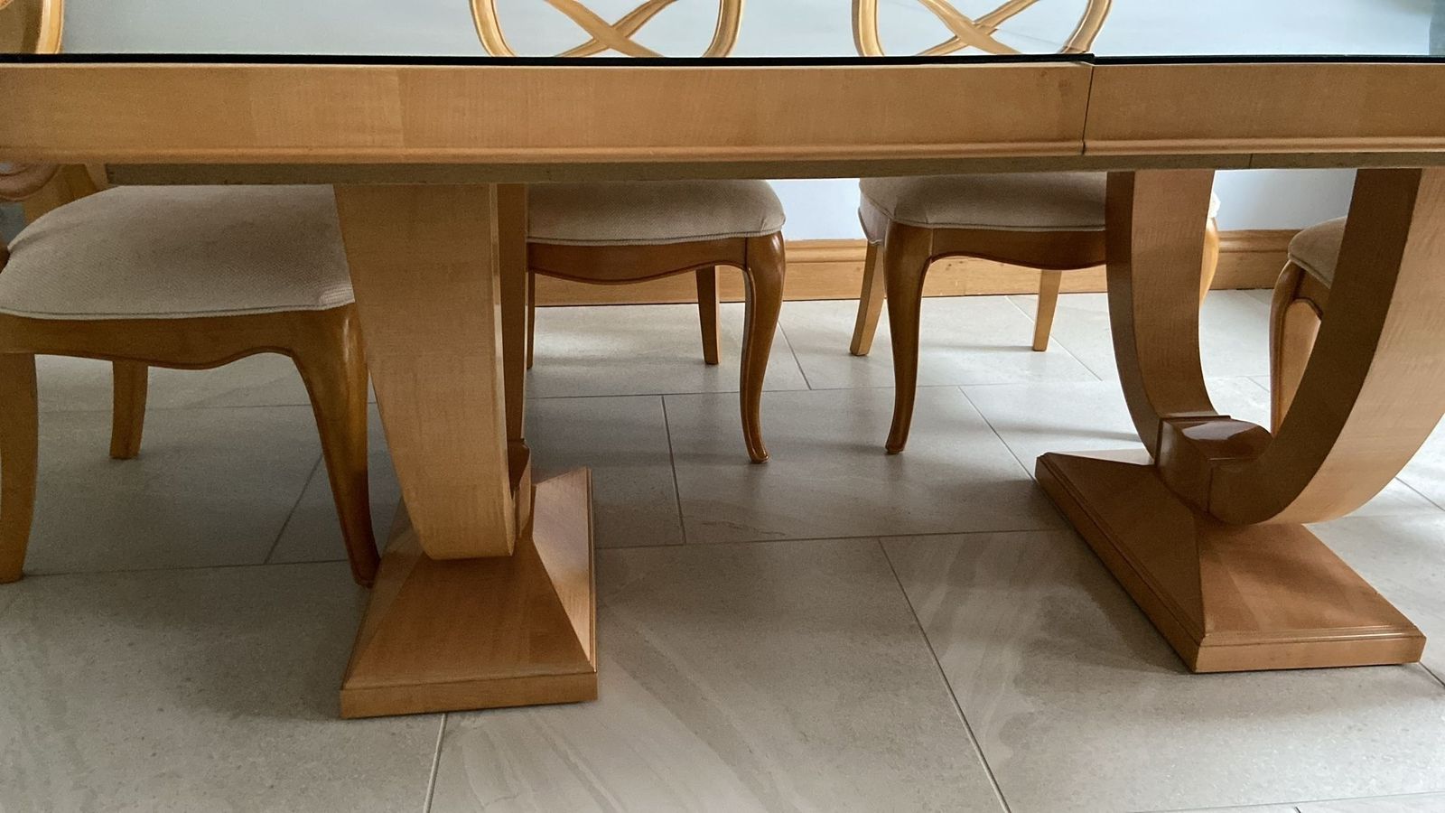 Beautiful Thomasville Art Deco Extendable Dining Table With Marquetry (193cm Extendable To 315cm) photo buy
