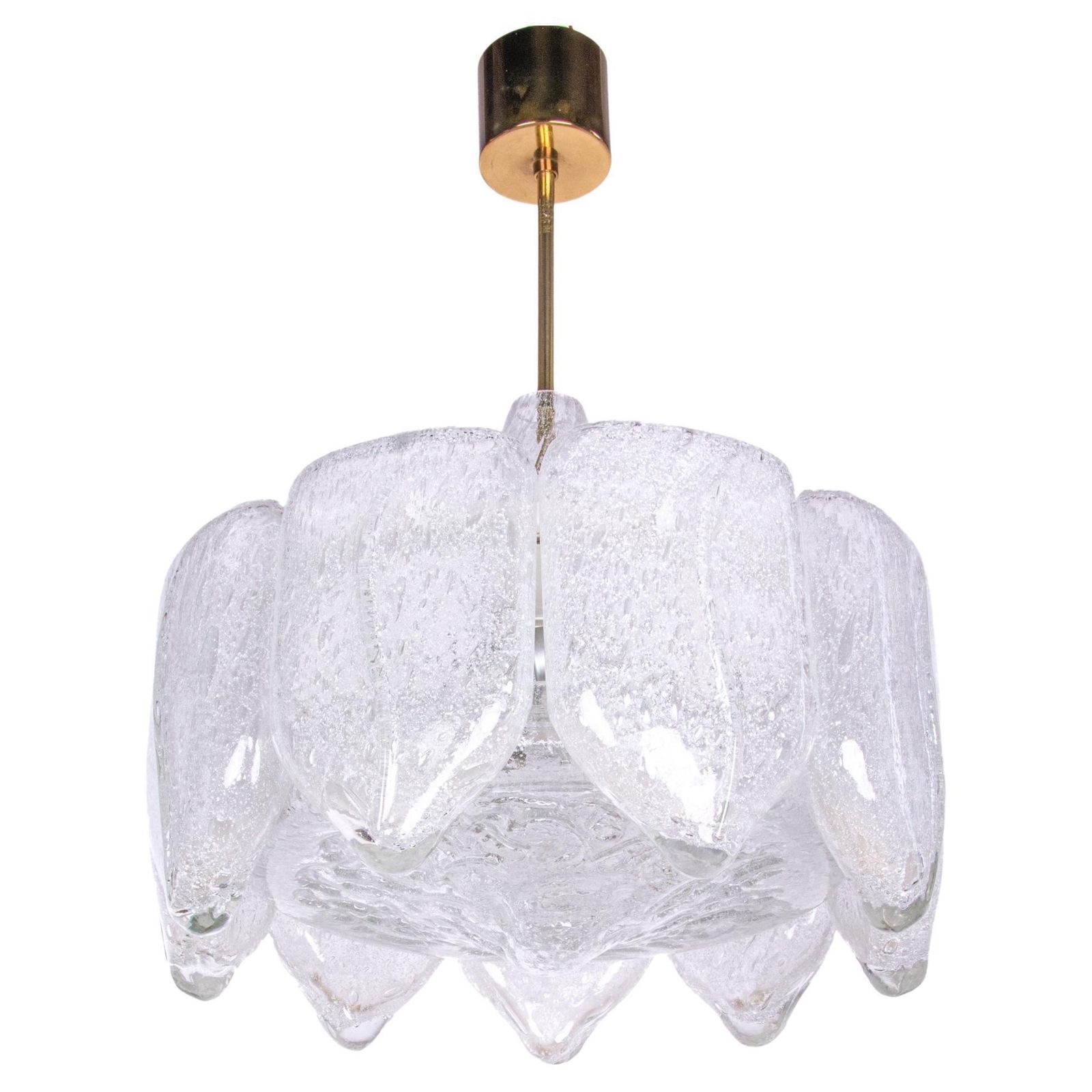 Stunning Murano Glass Chandelier By Doria, Germany, 1960s photo vinterior