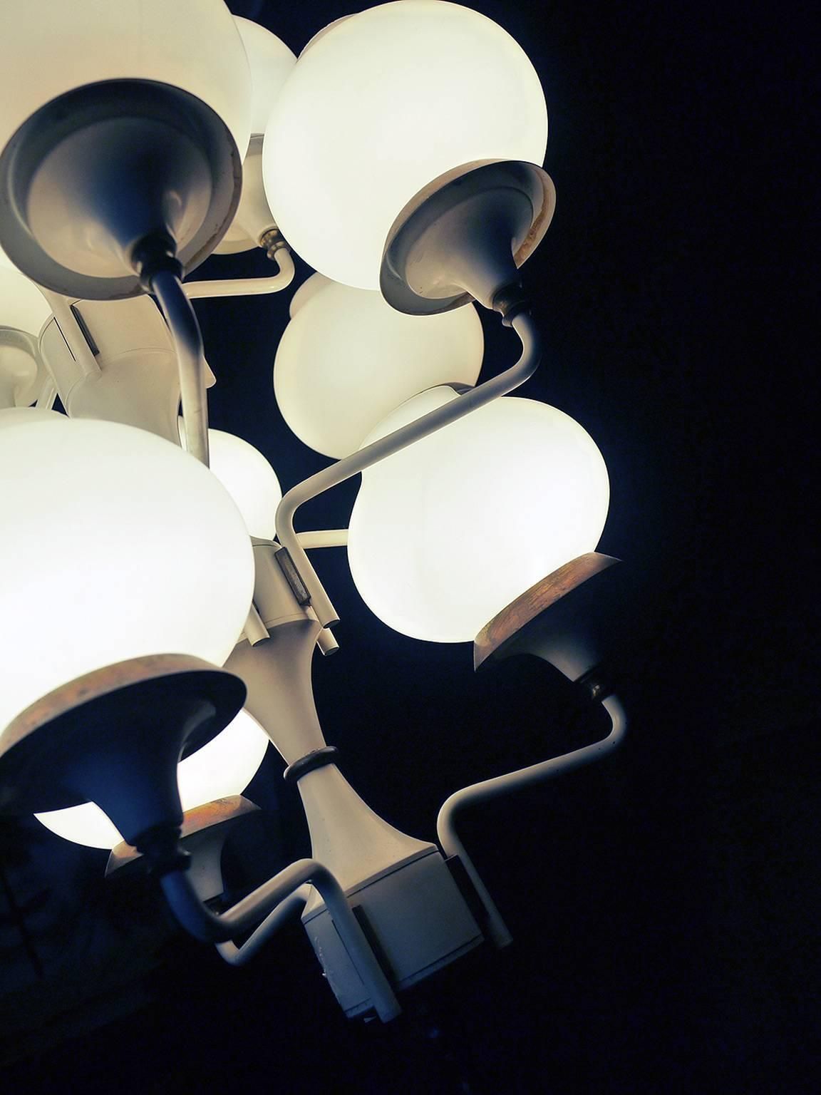 Sputnik 'Tulipan' Chandelier By Hans Agne Jakobsson, Sweden, 1950s photo vintage