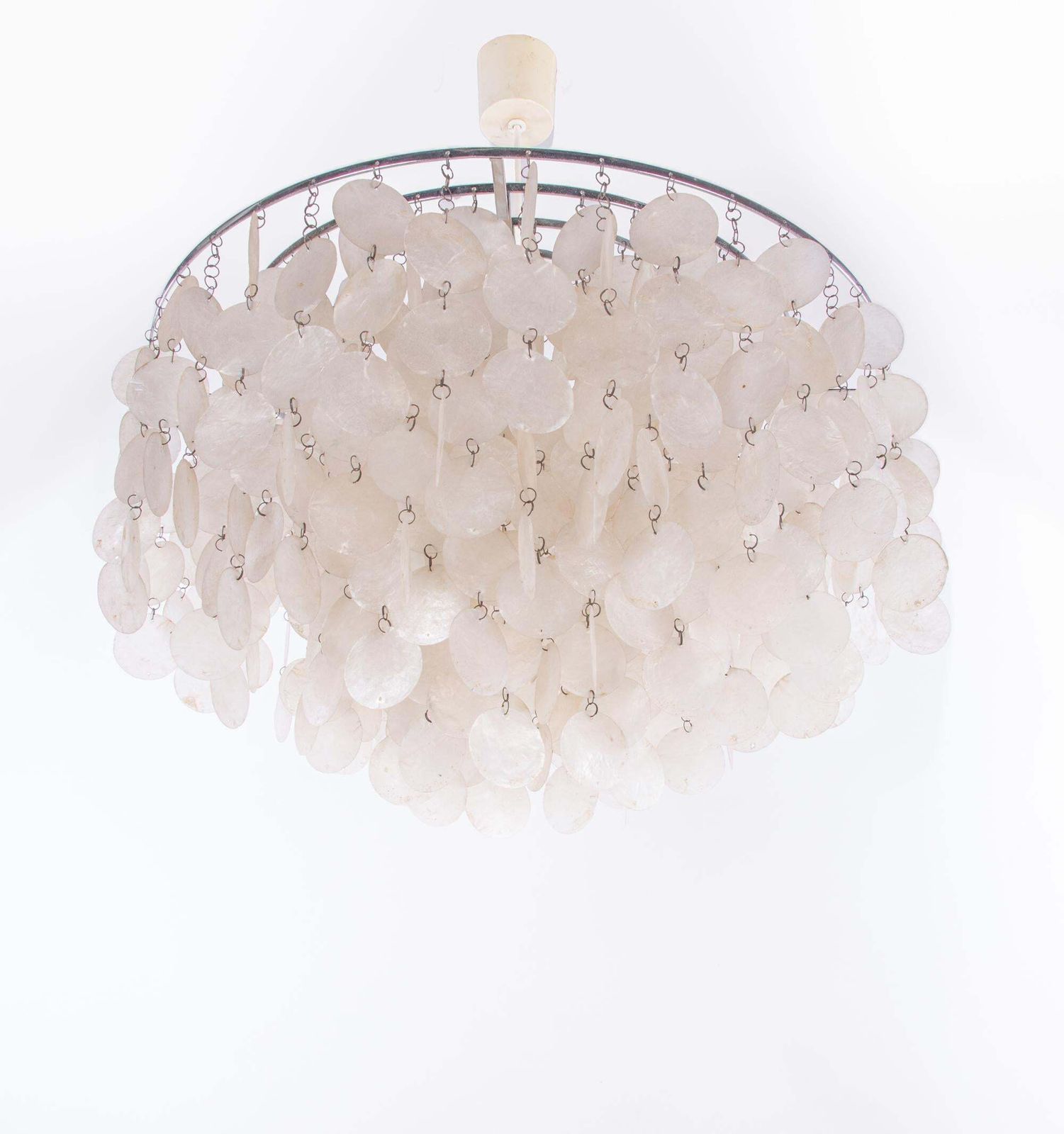 photo furniture '1 Of 3' Fun Shell Chandelier By Verner Panton For J. Luber Ag, Switzerland 1964