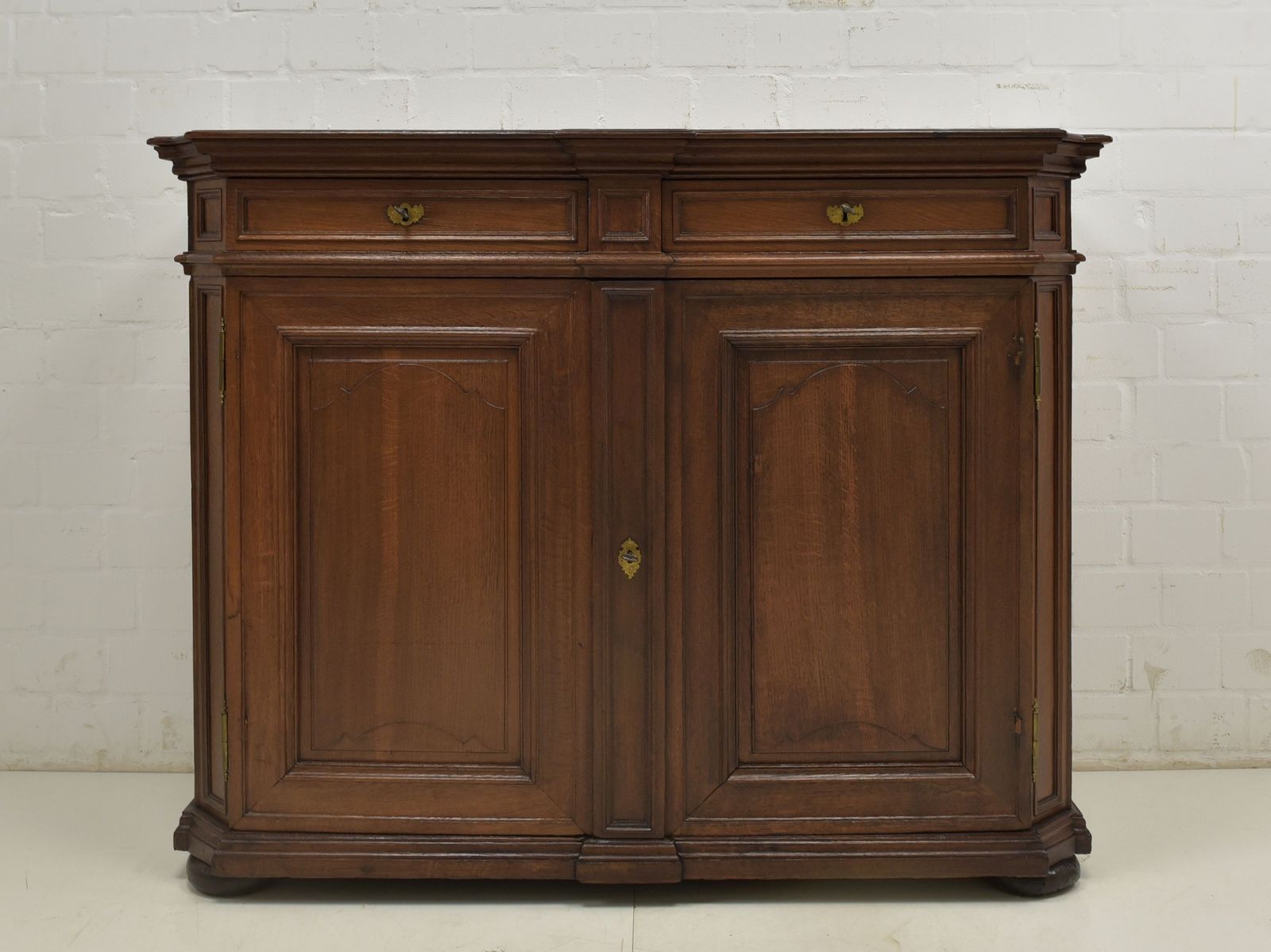 Antique! Sideboard Tall Chest Of Drawers Restored Baroque Biedermeier Oak Cabinet photo furniture