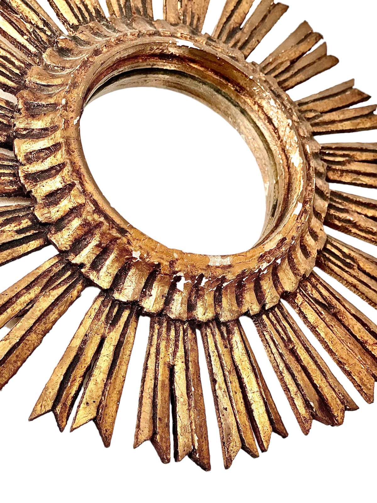19th Century French Giltwood Sunburst Mirror photo furniture