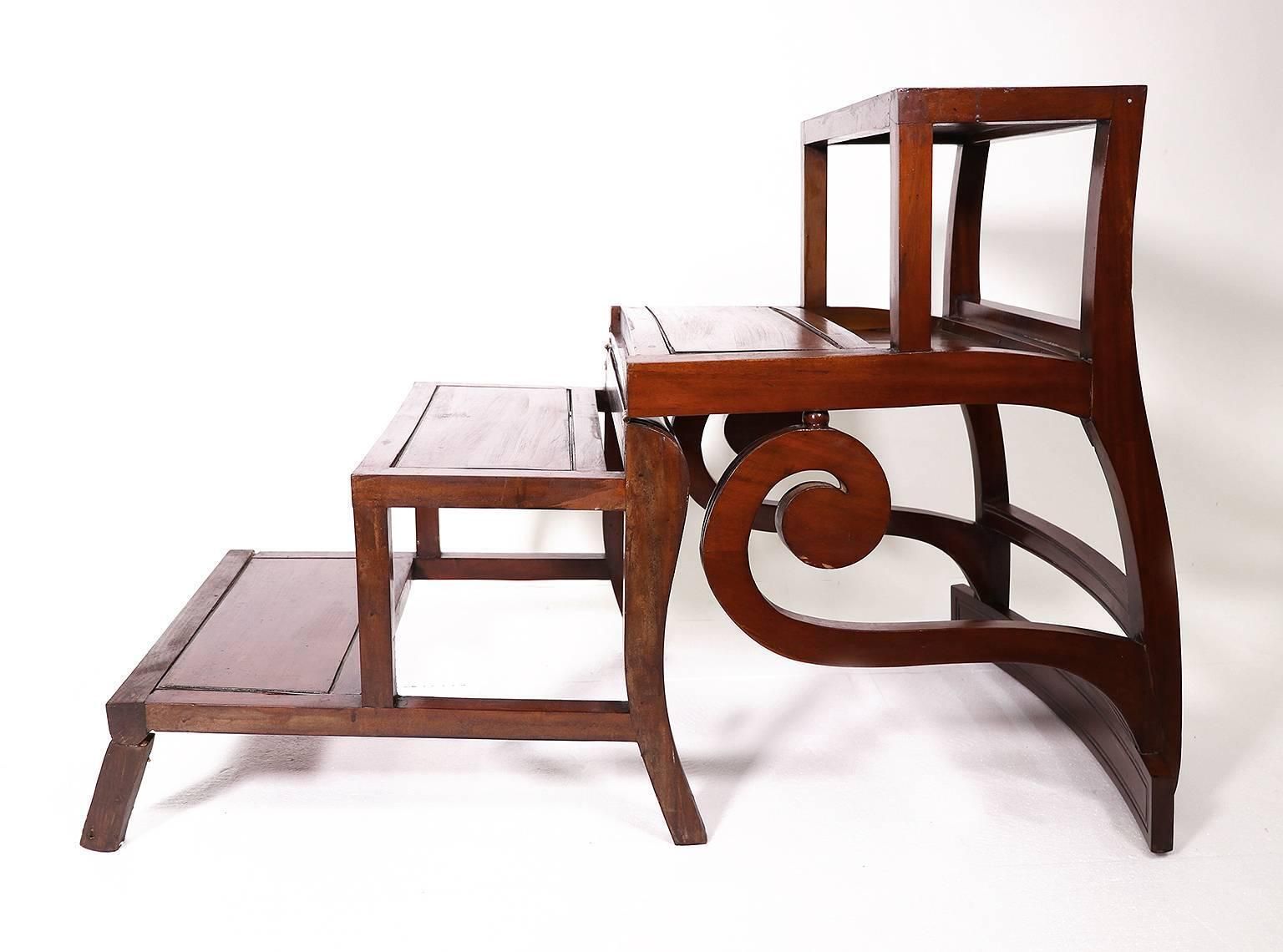 Antique Metamorphic Mahogany Library Armchair Chair, English Regency, Circa 1810 photo furniture