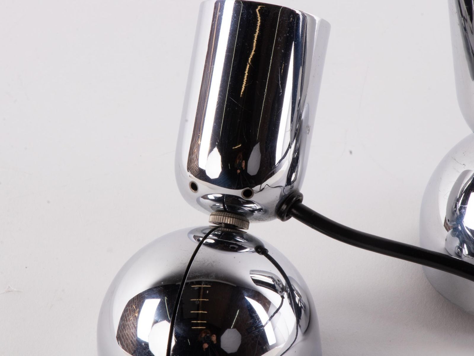1967 Germany Ingo Maurer 'Pollux' Wall Sconce & Table Lamp, Set Of 2 photo vinterior