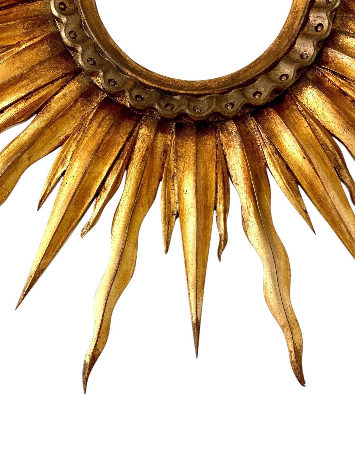 Giltwood Sunburst Wall Mirror, Early 20th Century photo 1797.0