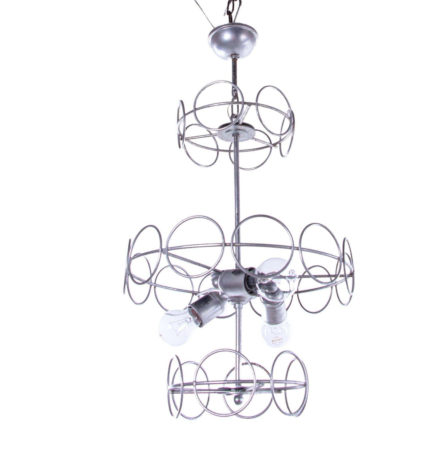 Cascading 51" Giogali Amber Murano Chandelier, Angelo Mangiarotti, Vistosi 1960s photo vintage
