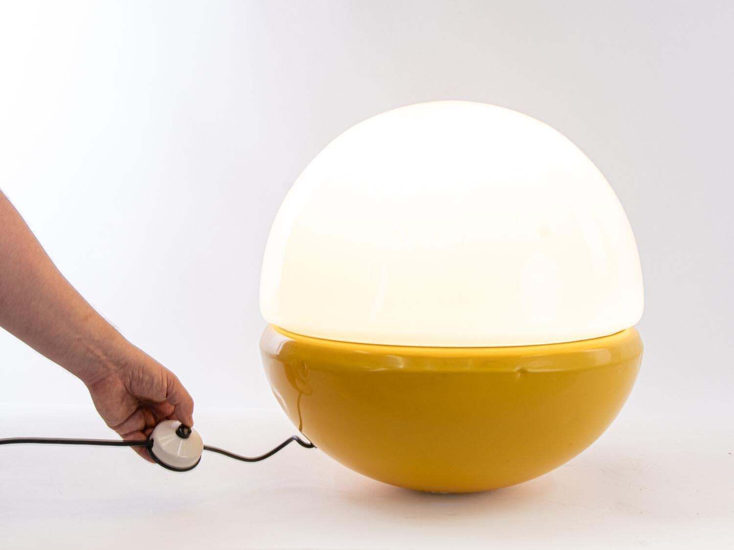 Murano 18" 'Pop Art' Floor And Table Lamp Glass & Metal By Doria, Germany 1960s photo 3054.0